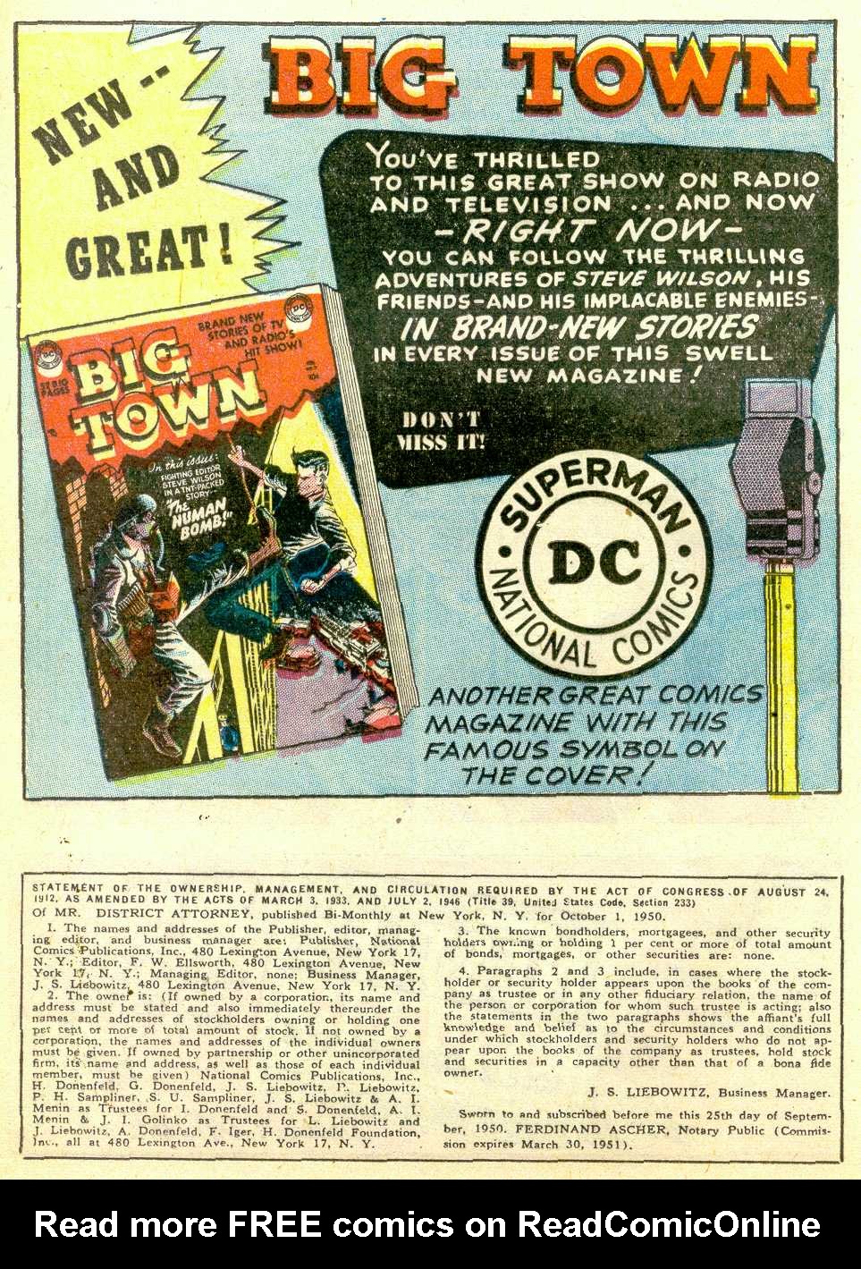 Read online Mr. District Attorney comic -  Issue #20 - 36
