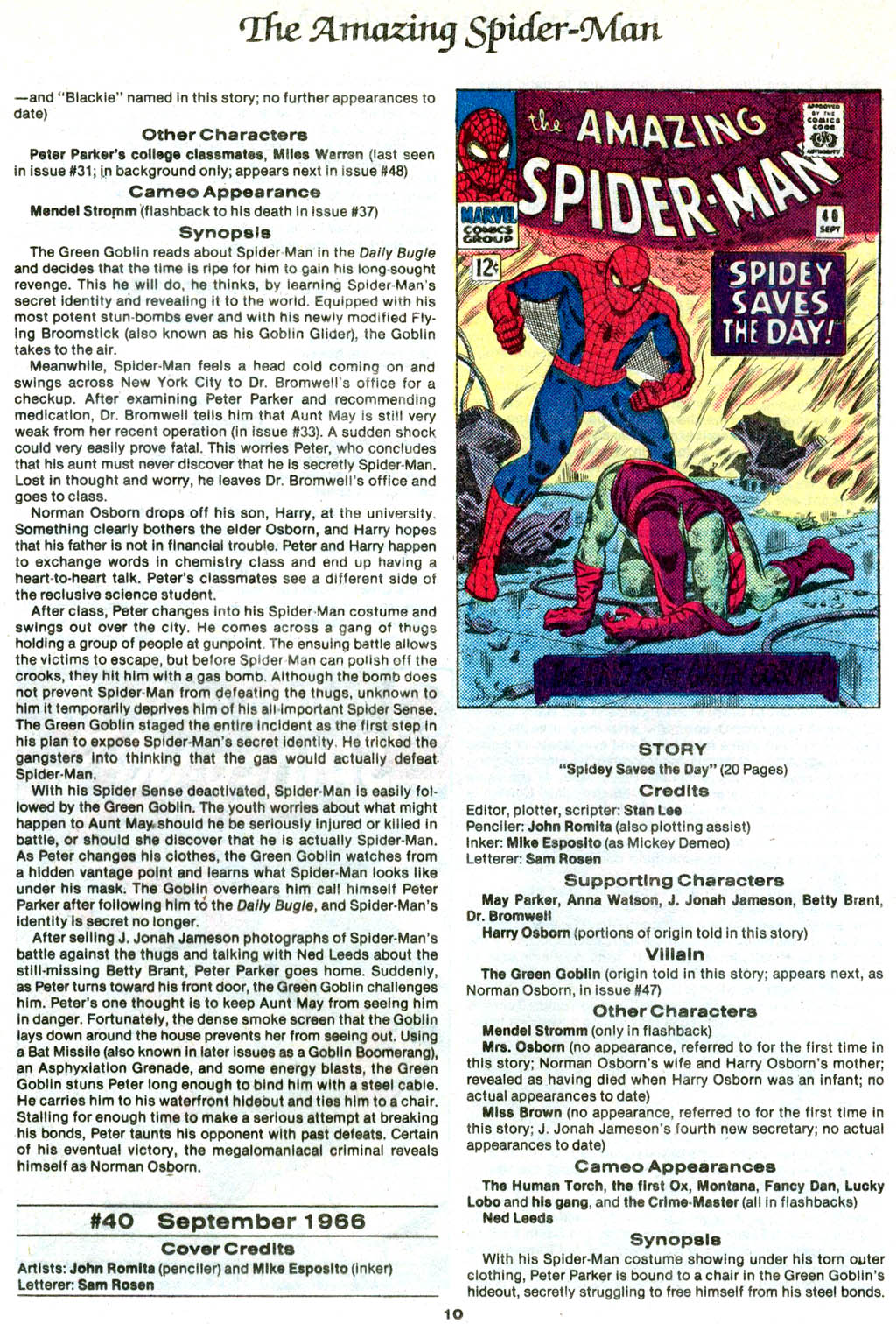Read online The Official Marvel Index to The Amazing Spider-Man comic -  Issue #2 - 12