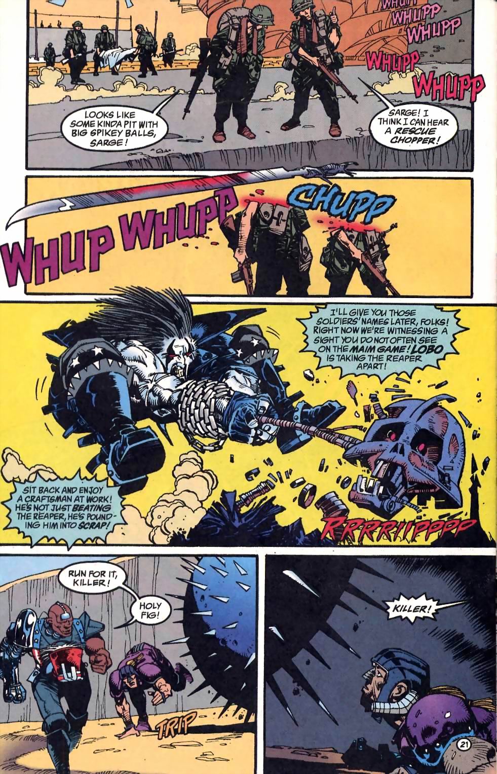 Read online Lobo: Unamerican Gladiators comic -  Issue #2 - 22