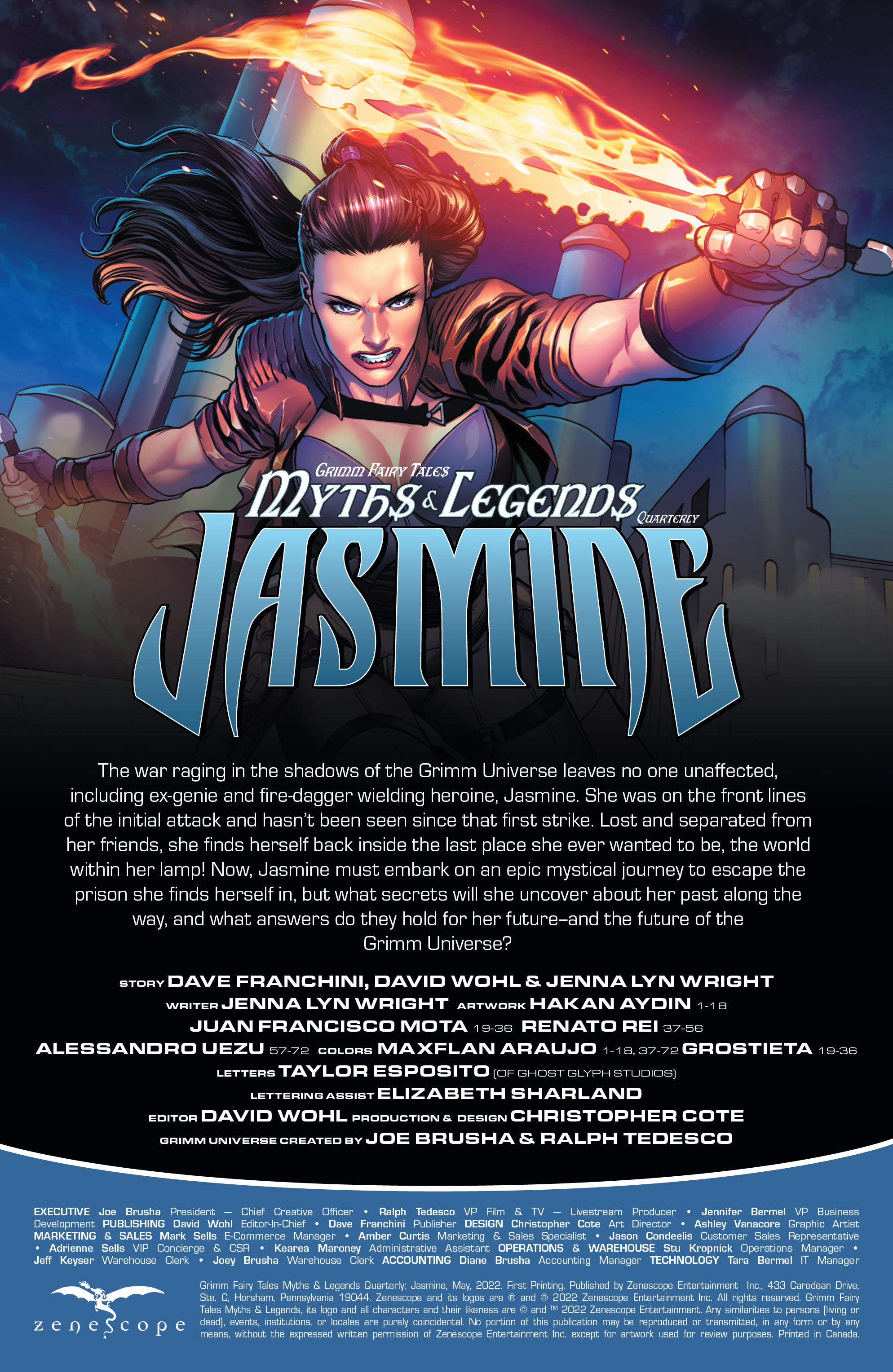 Read online Myths & Legends Quarterly: Jasmine comic -  Issue # Full - 2