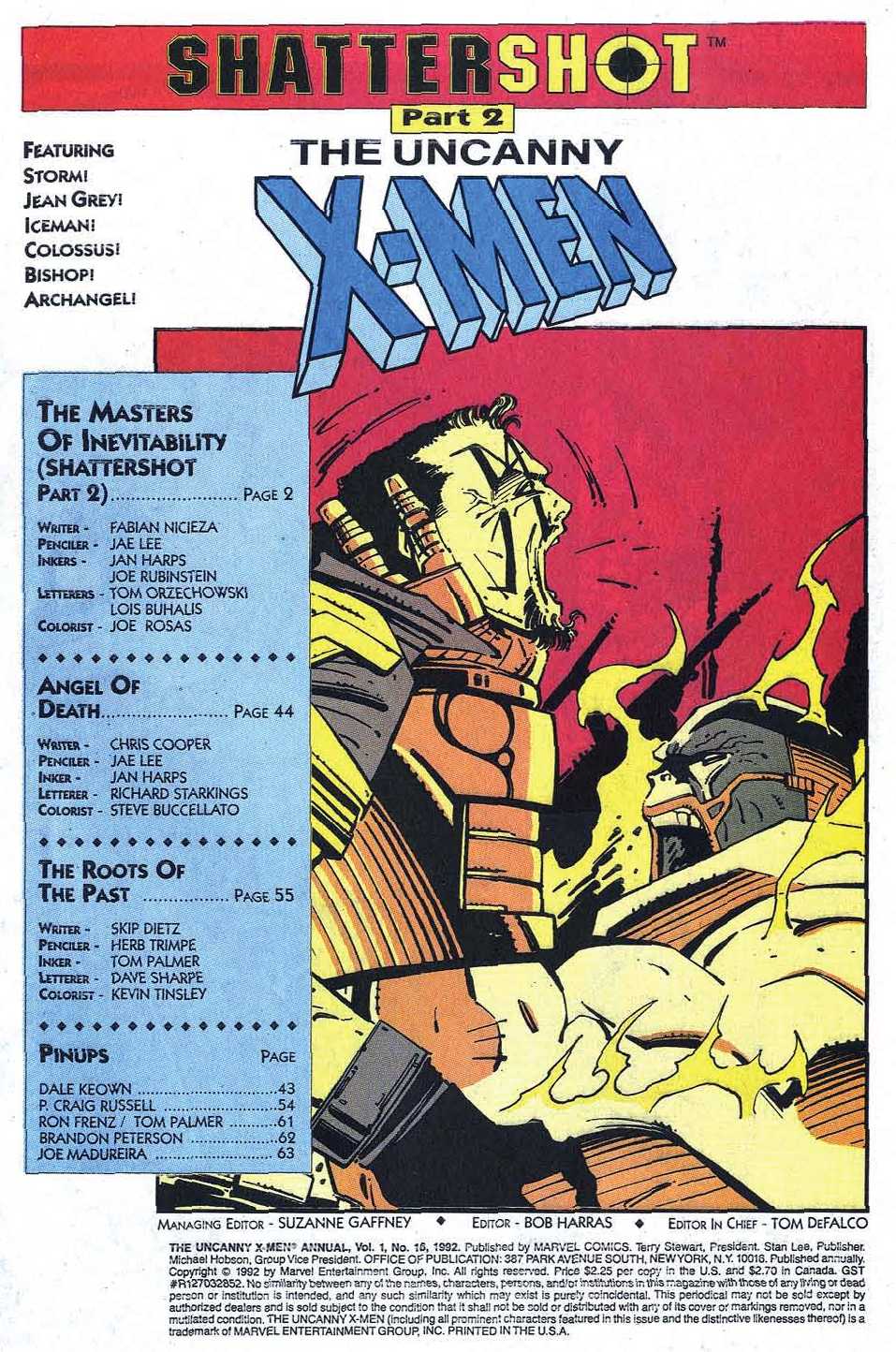 Read online X-Men Annual comic -  Issue #16 - 3