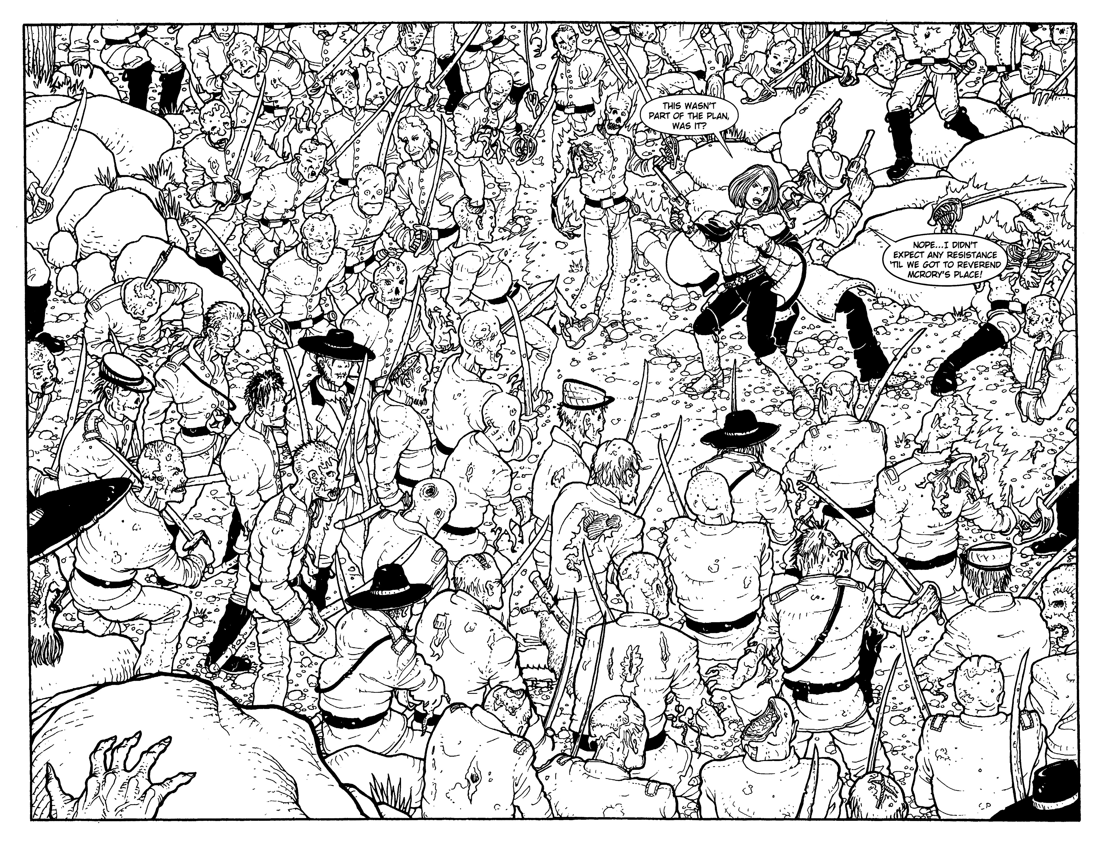 Read online Warrior Nun: Black & White comic -  Issue #13 - 19