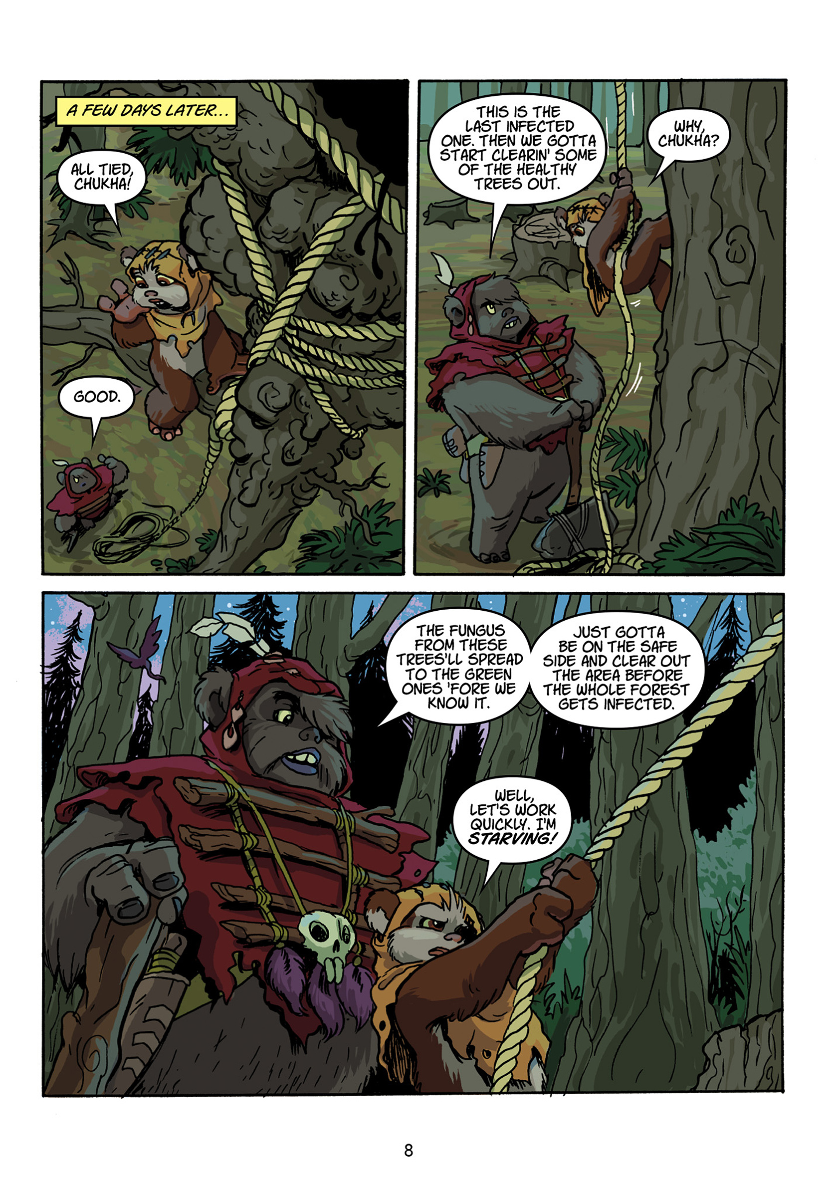 Read online Star Wars: Ewoks - Shadows of Endor comic -  Issue # TPB - 9