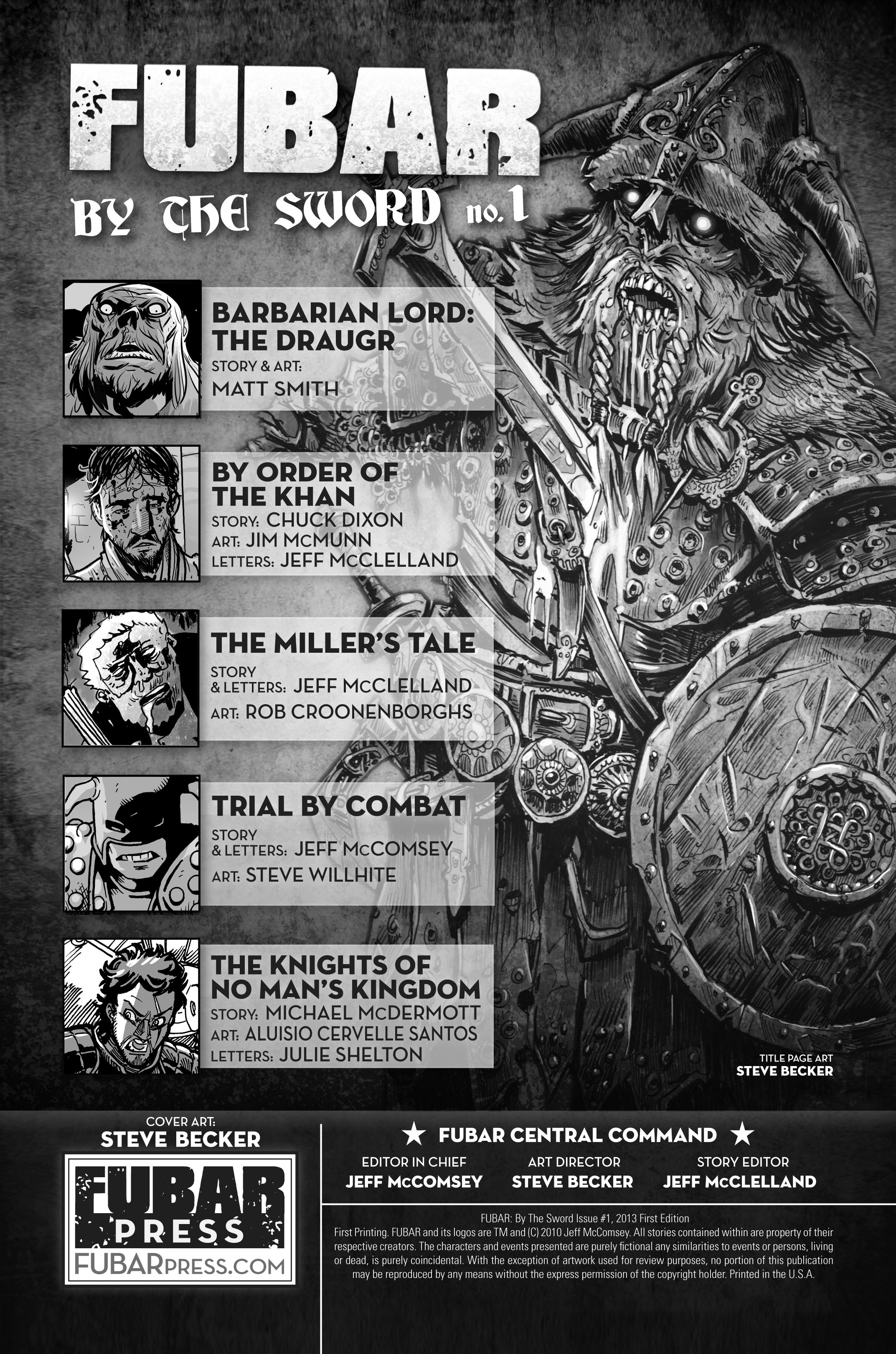 Read online FUBAR: By The Sword comic -  Issue #1 - 2