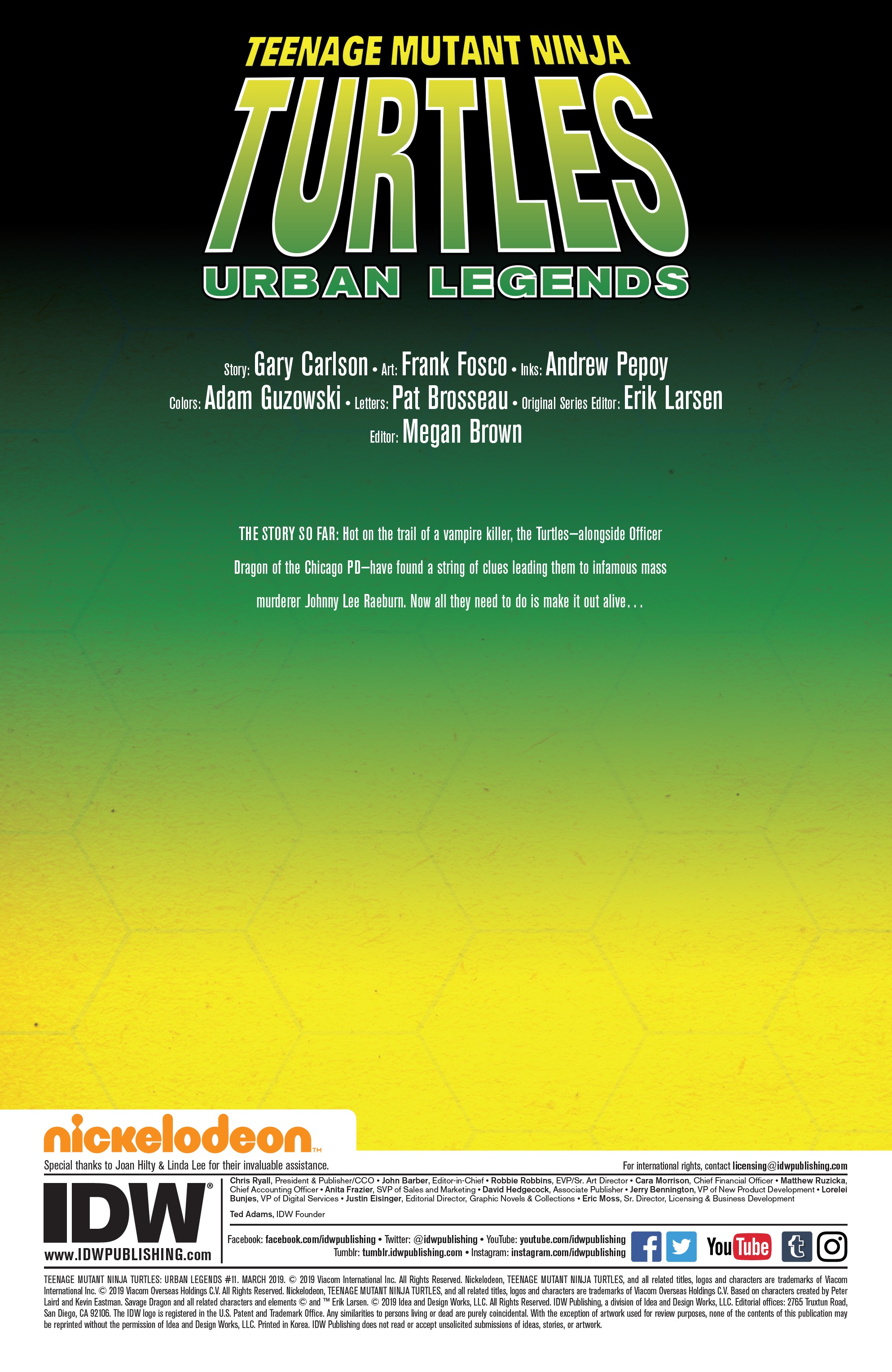 Read online Teenage Mutant Ninja Turtles: Urban Legends comic -  Issue #11 - 2