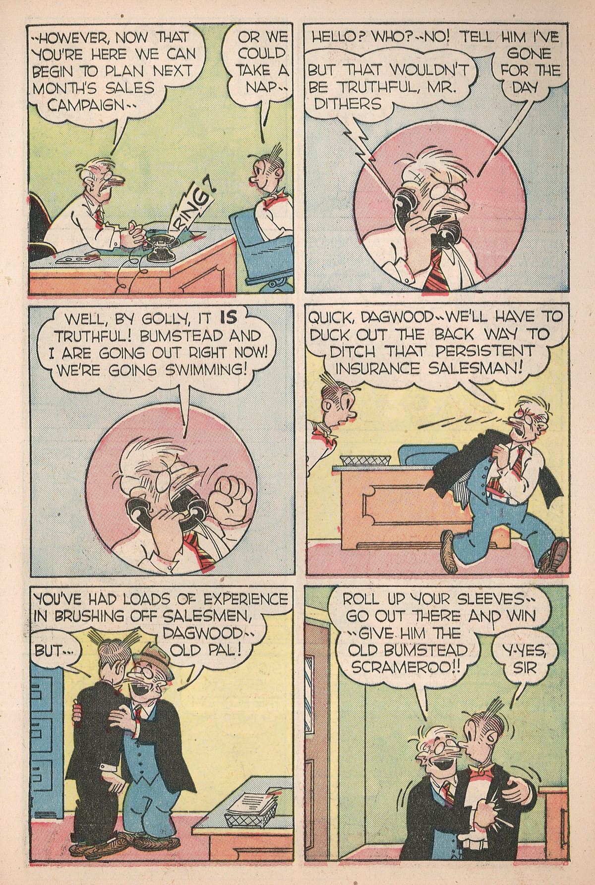Read online Blondie Comics (1947) comic -  Issue #7 - 9