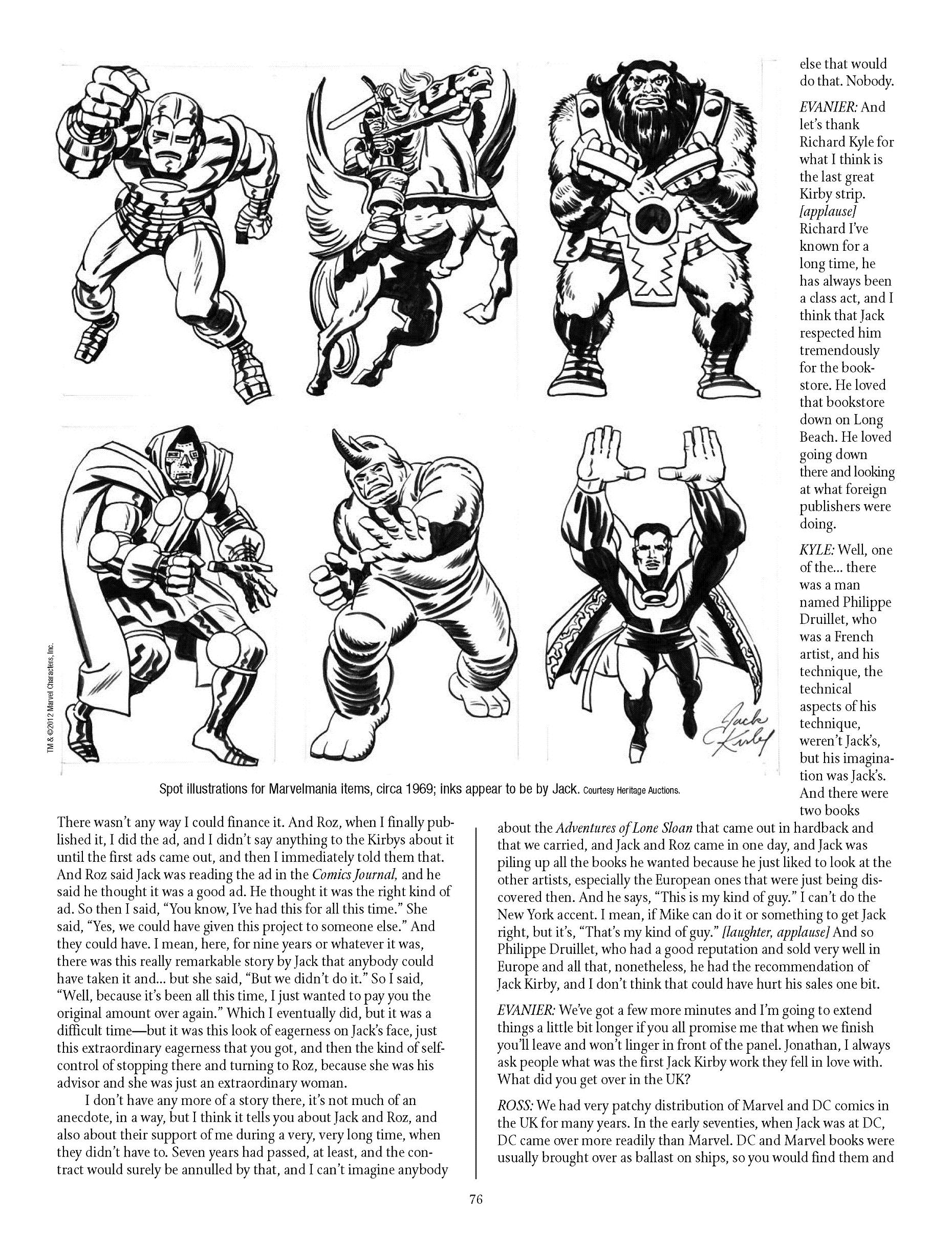 Read online The Jack Kirby Collector comic -  Issue #59 - 73