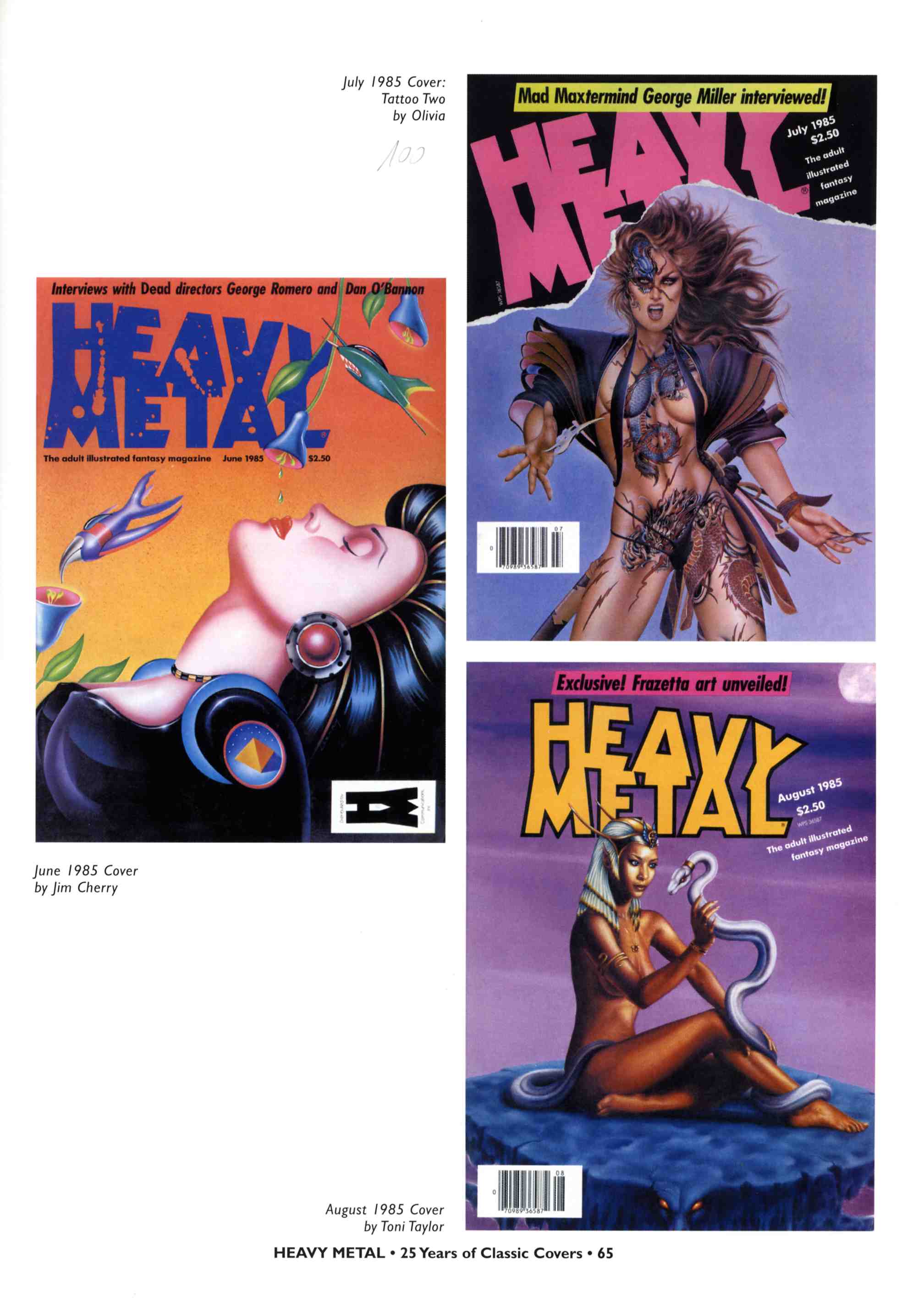 Read online Heavy Metal: 25 Years of Classic Covers comic -  Issue # TPB - 71