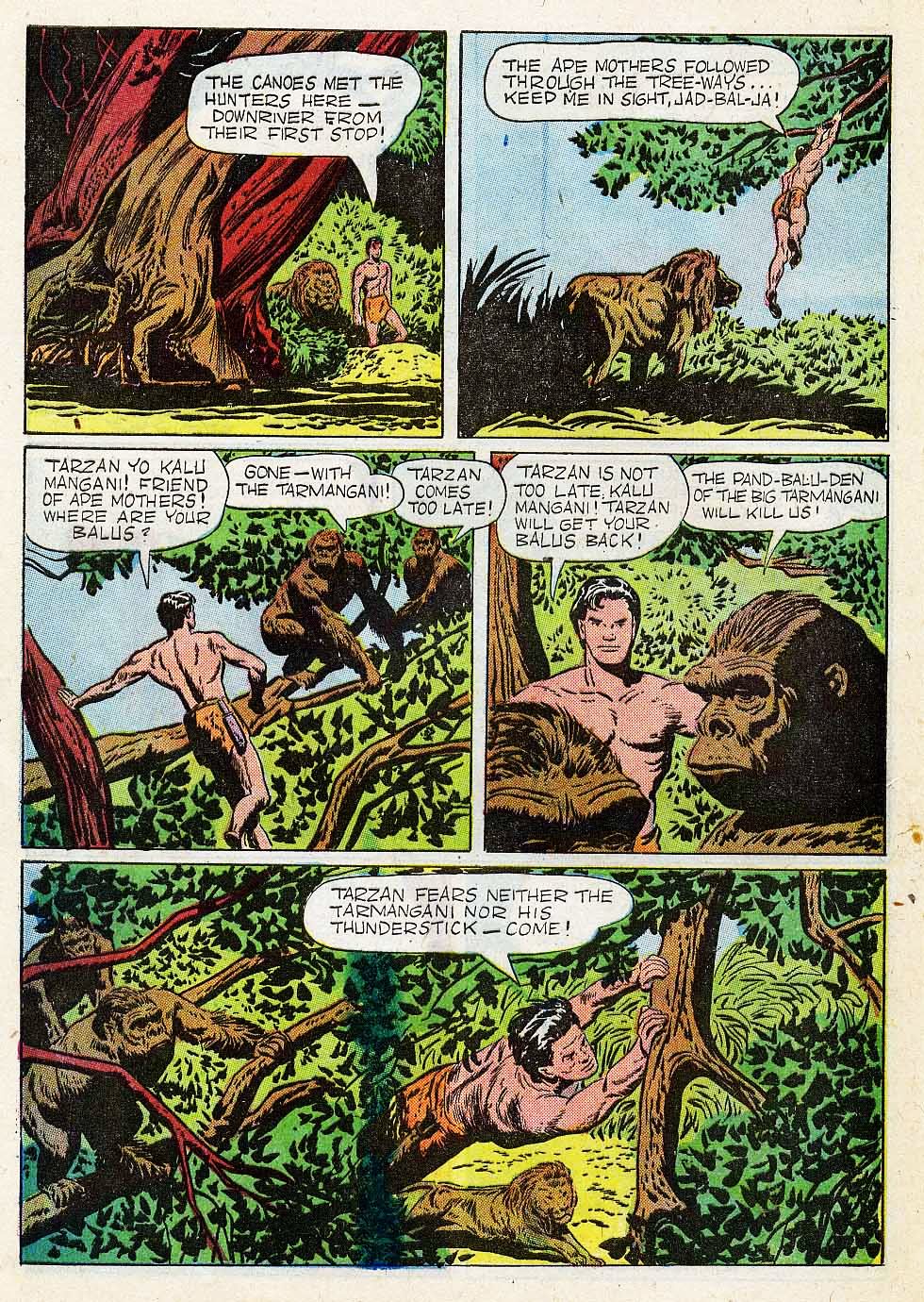 Read online Tarzan (1948) comic -  Issue #13 - 36