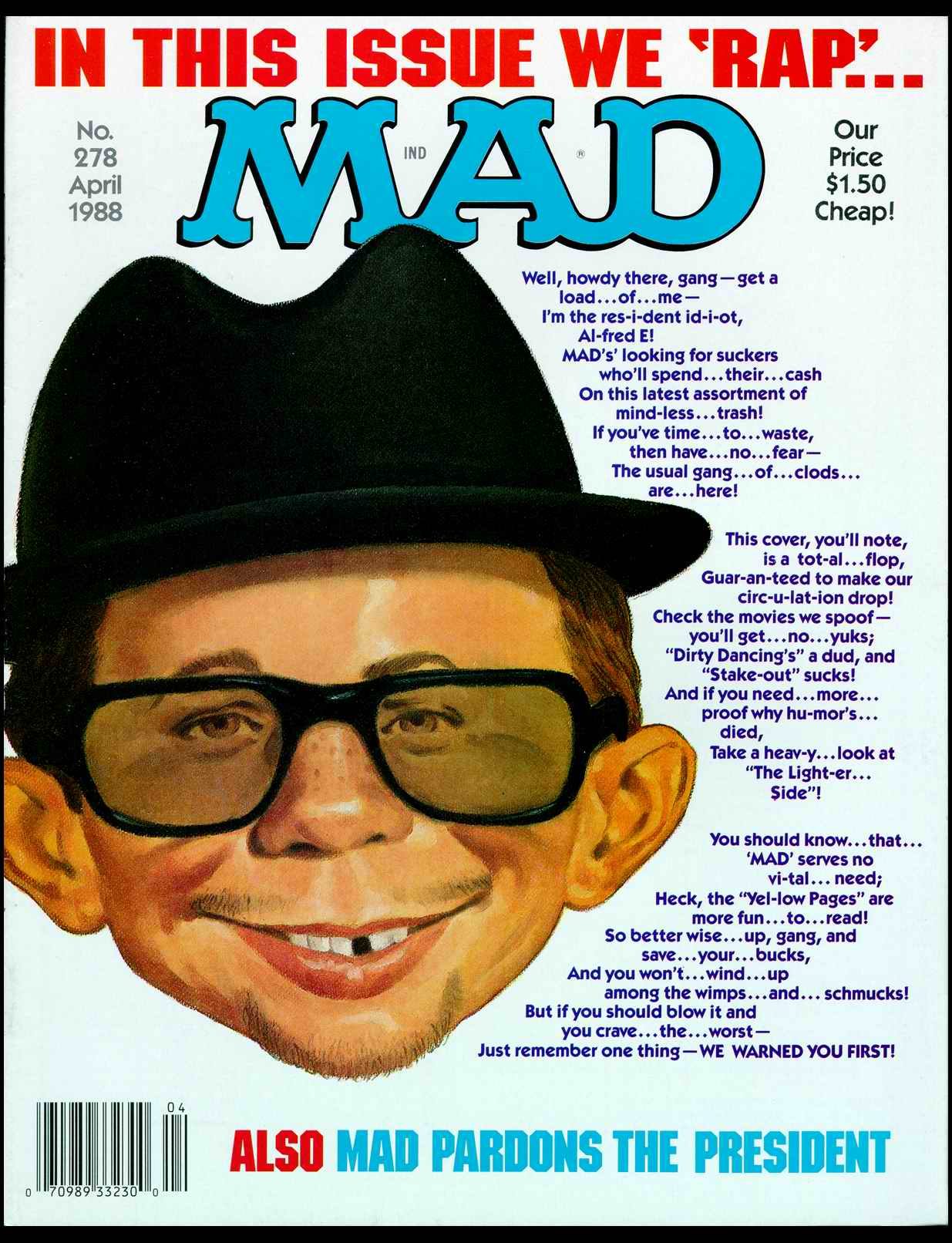 Read online MAD comic -  Issue #278 - 1