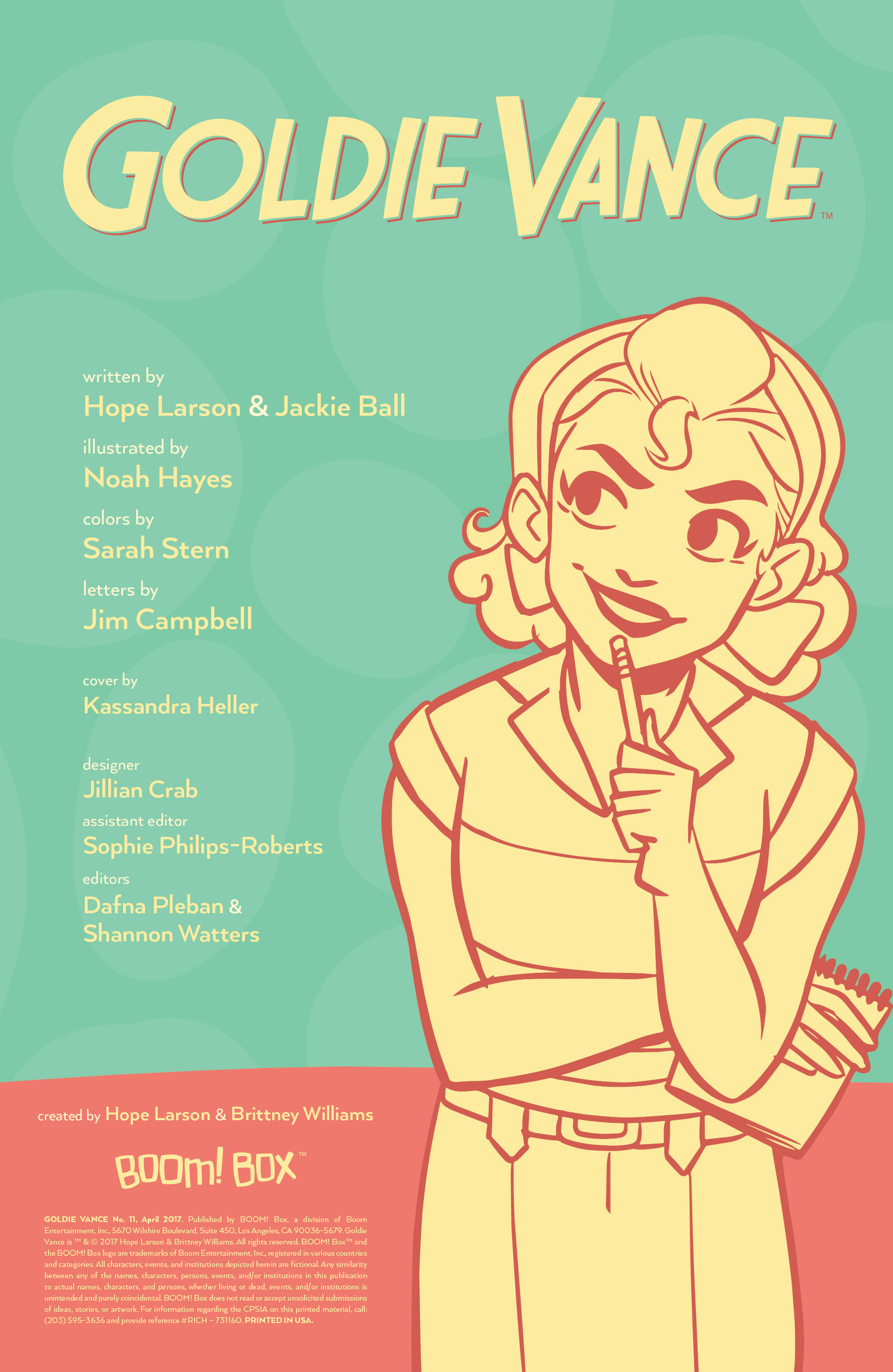 Read online Goldie Vance comic -  Issue #11 - 2