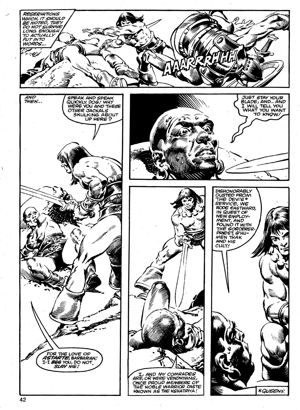 Read online The Savage Sword Of Conan comic -  Issue #85 - 42