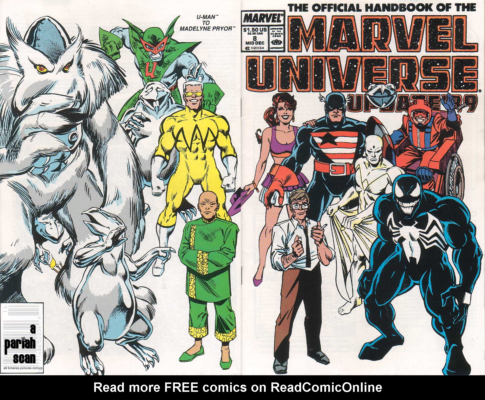 Read online The Official Handbook of the Marvel Universe: Update '89 comic -  Issue #8 - 1