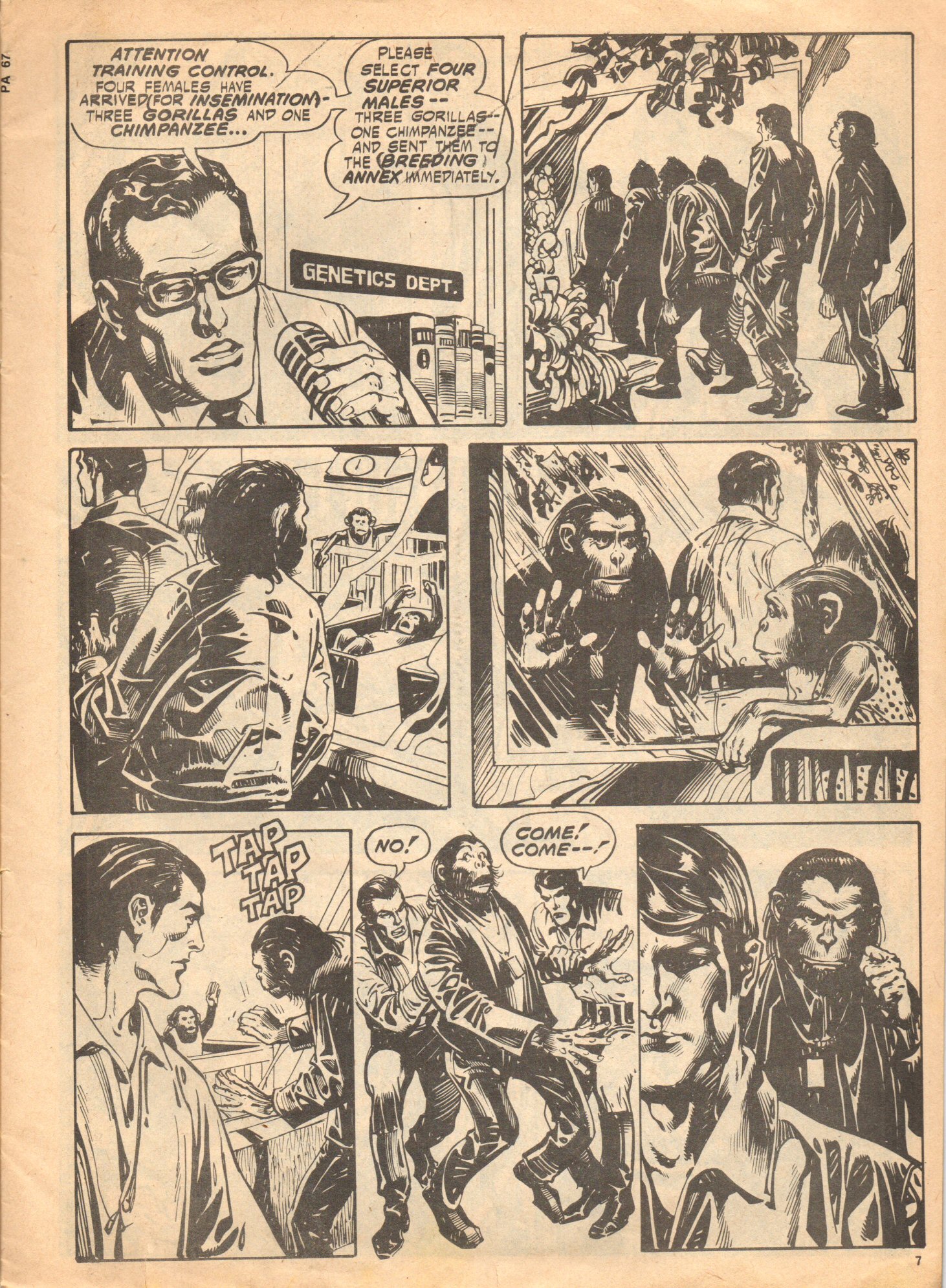 Read online Planet of the Apes (1974) comic -  Issue #67 - 7