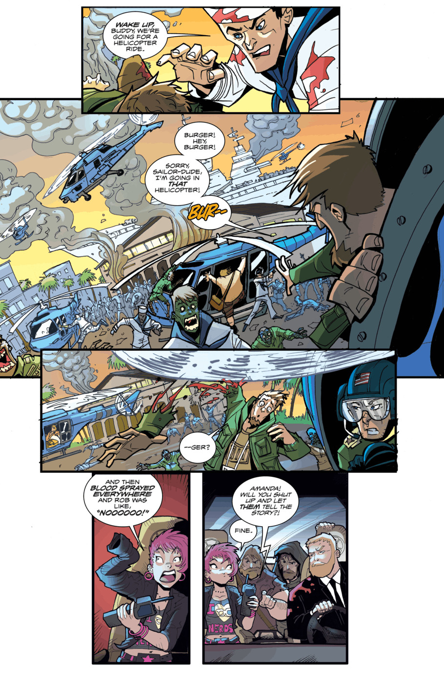 Read online Fanboys vs. Zombies comic -  Issue #10 - 12