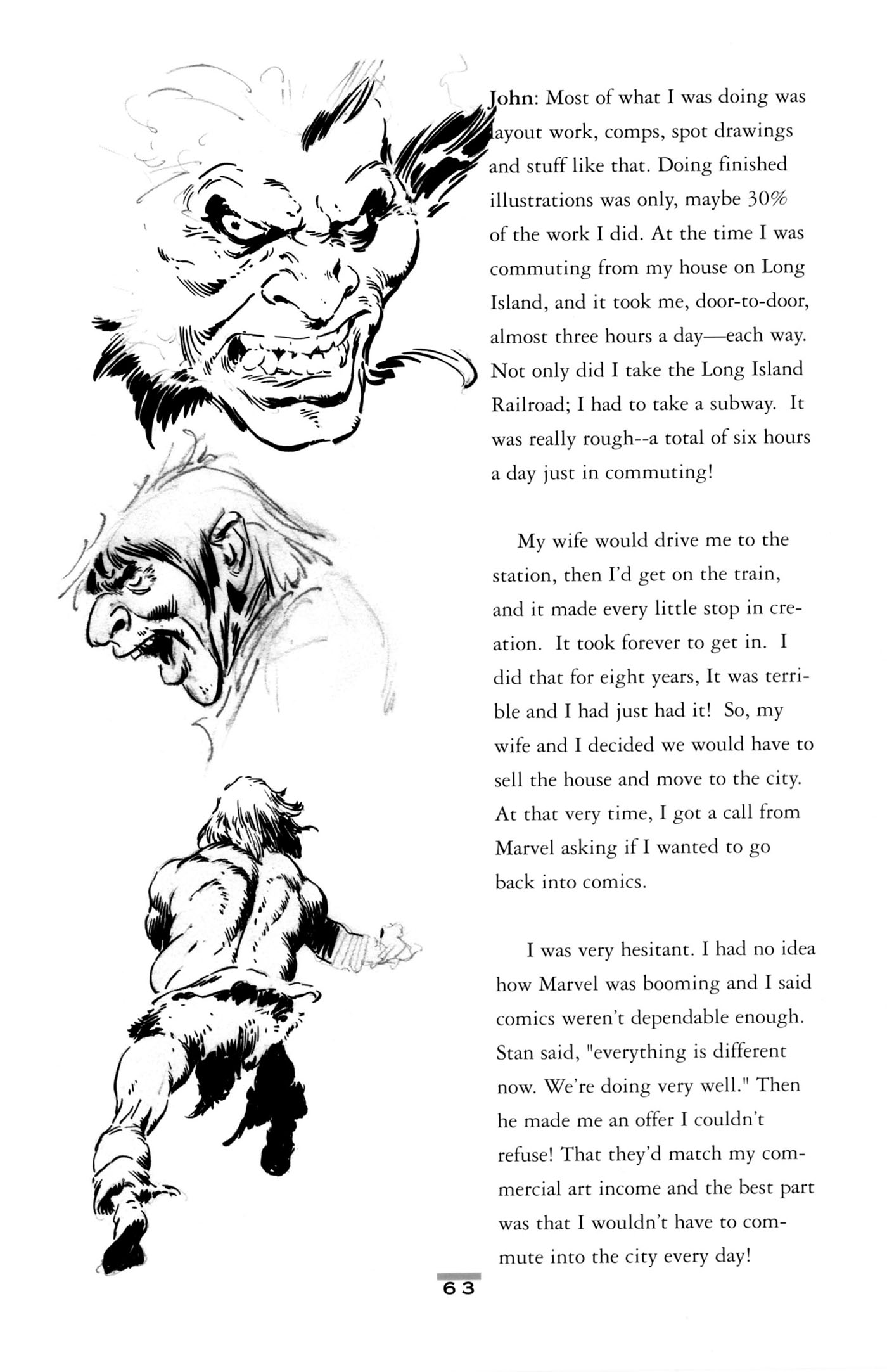 Read online John Buscema Sketchbook comic -  Issue # TPB - 65