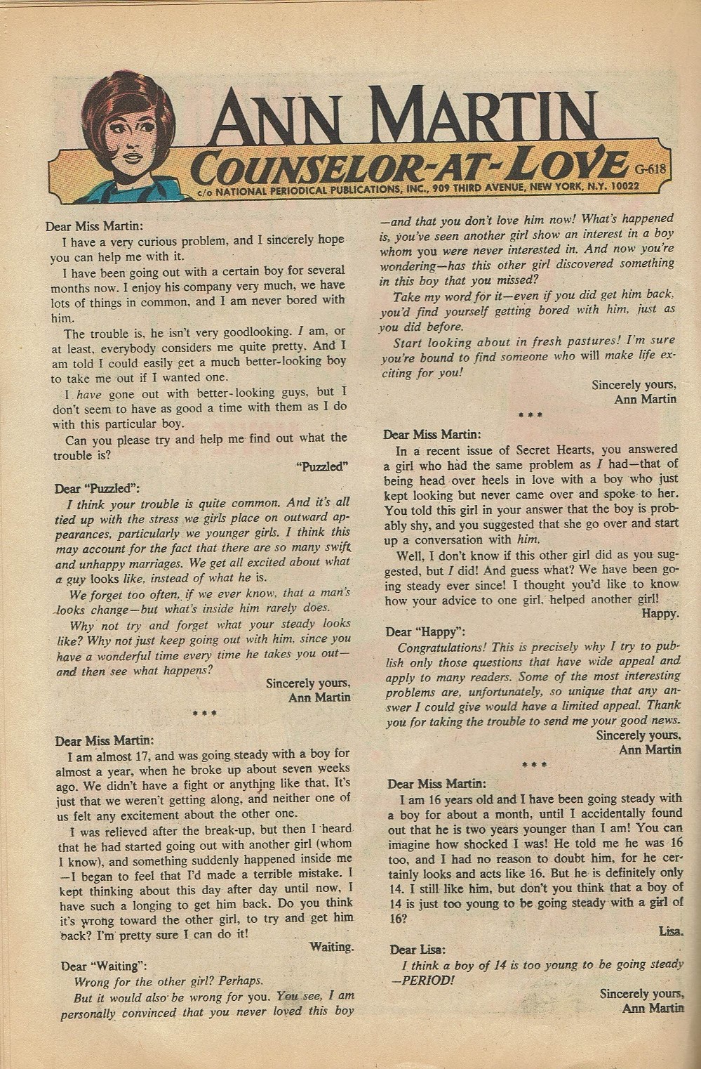 Read online Secret Hearts comic -  Issue #144 - 22