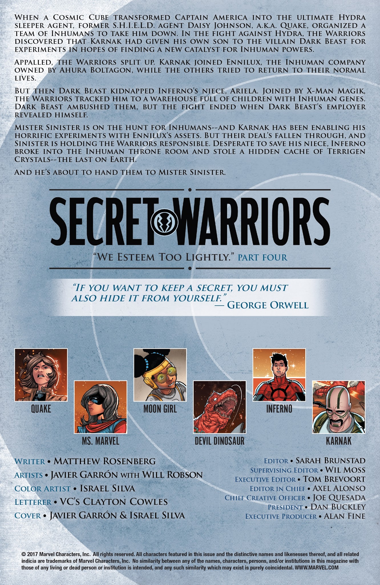 Read online Secret Warriors (2017) comic -  Issue #11 - 2