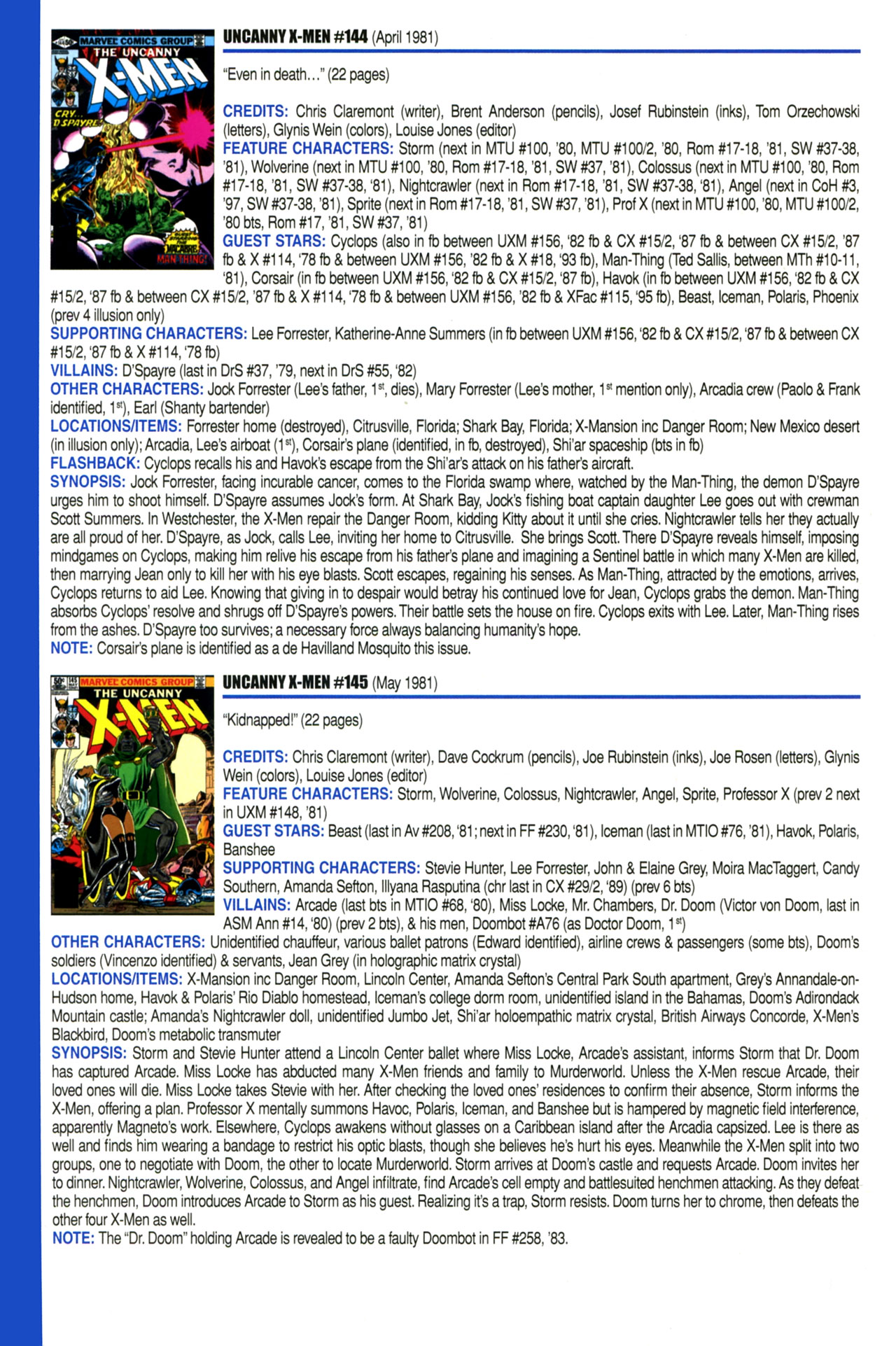 Read online Official Index to the Marvel Universe comic -  Issue #3 - 64