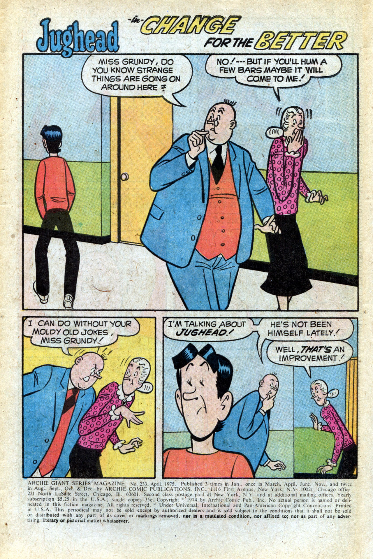 Read online Archie Giant Series Magazine comic -  Issue #233 - 3