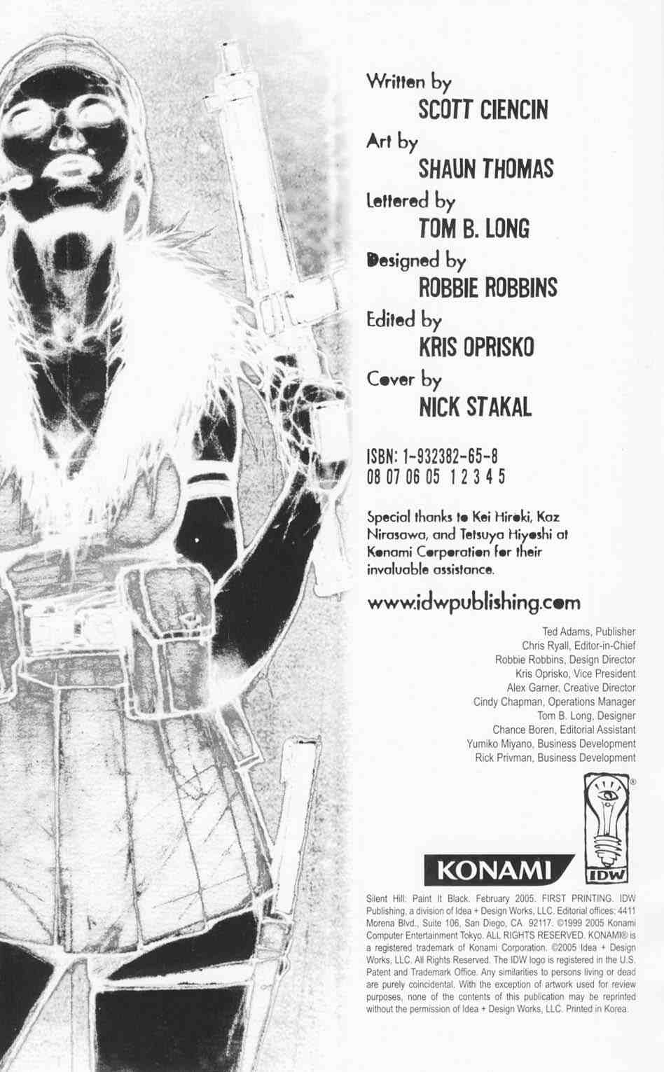 Read online Silent Hill: Paint It Black comic -  Issue # Full - 2