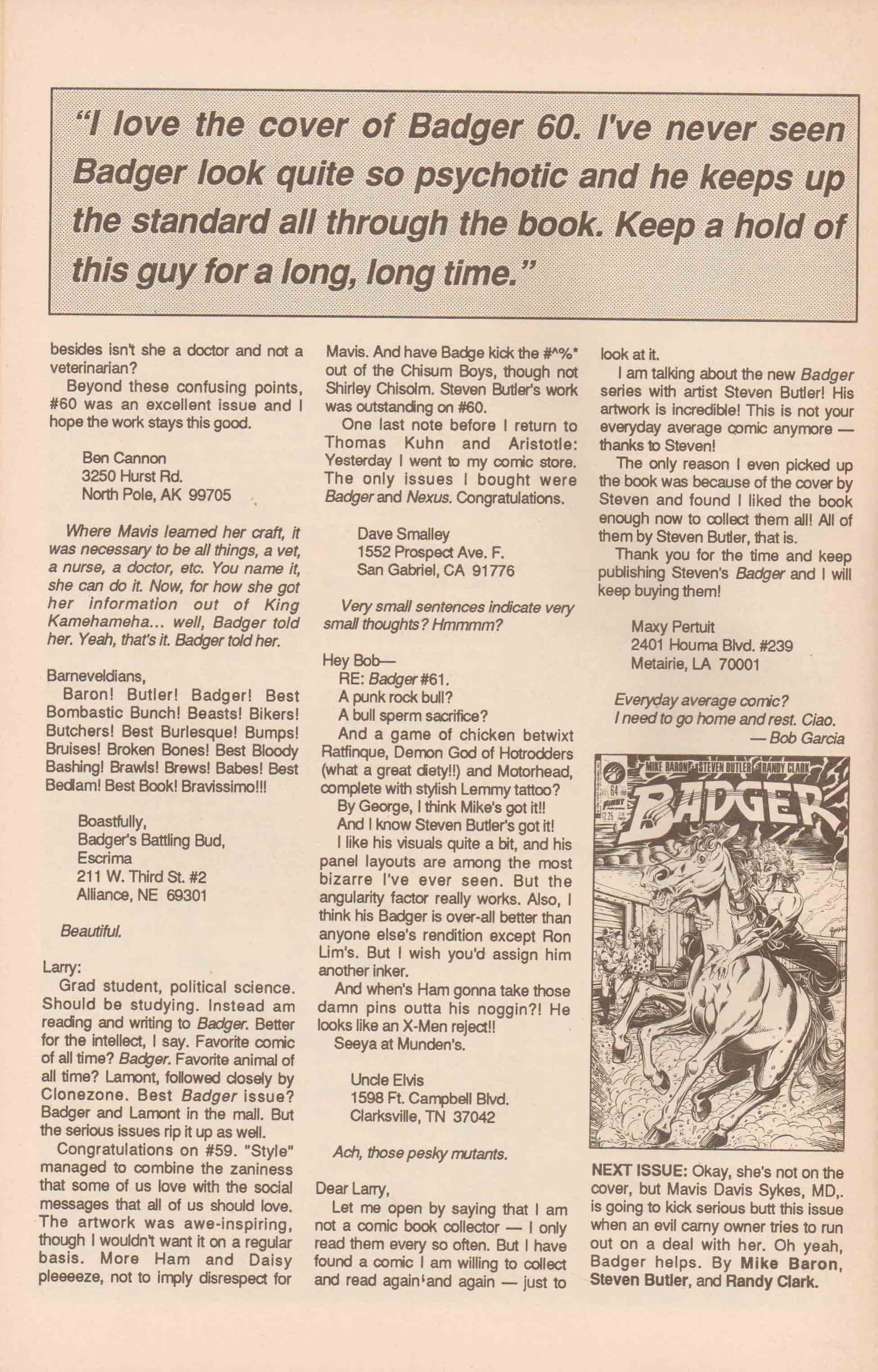 Read online The Badger comic -  Issue #63 - 34