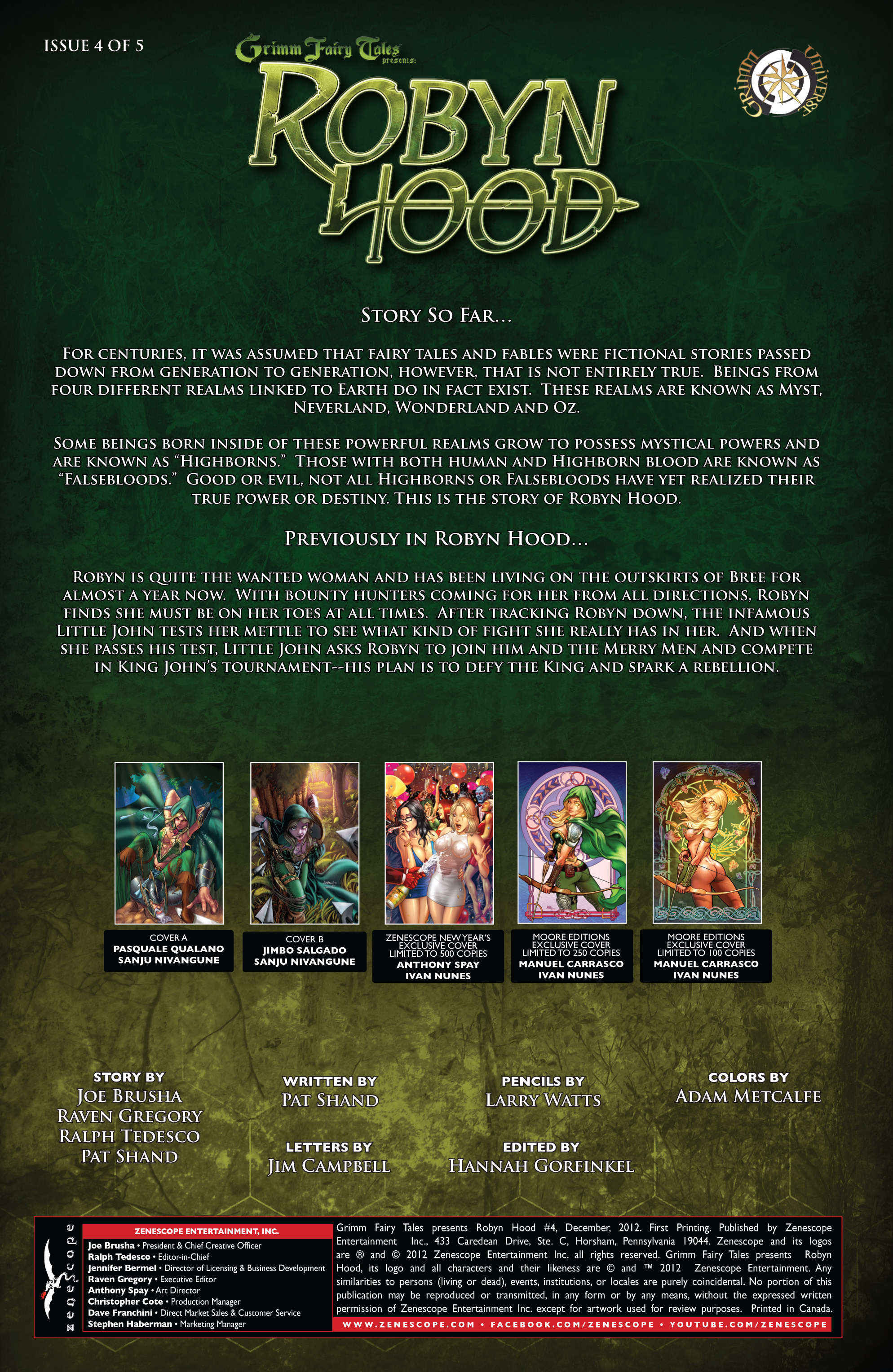 Read online Grimm Fairy Tales presents Robyn Hood (2012) comic -  Issue #4 - 2