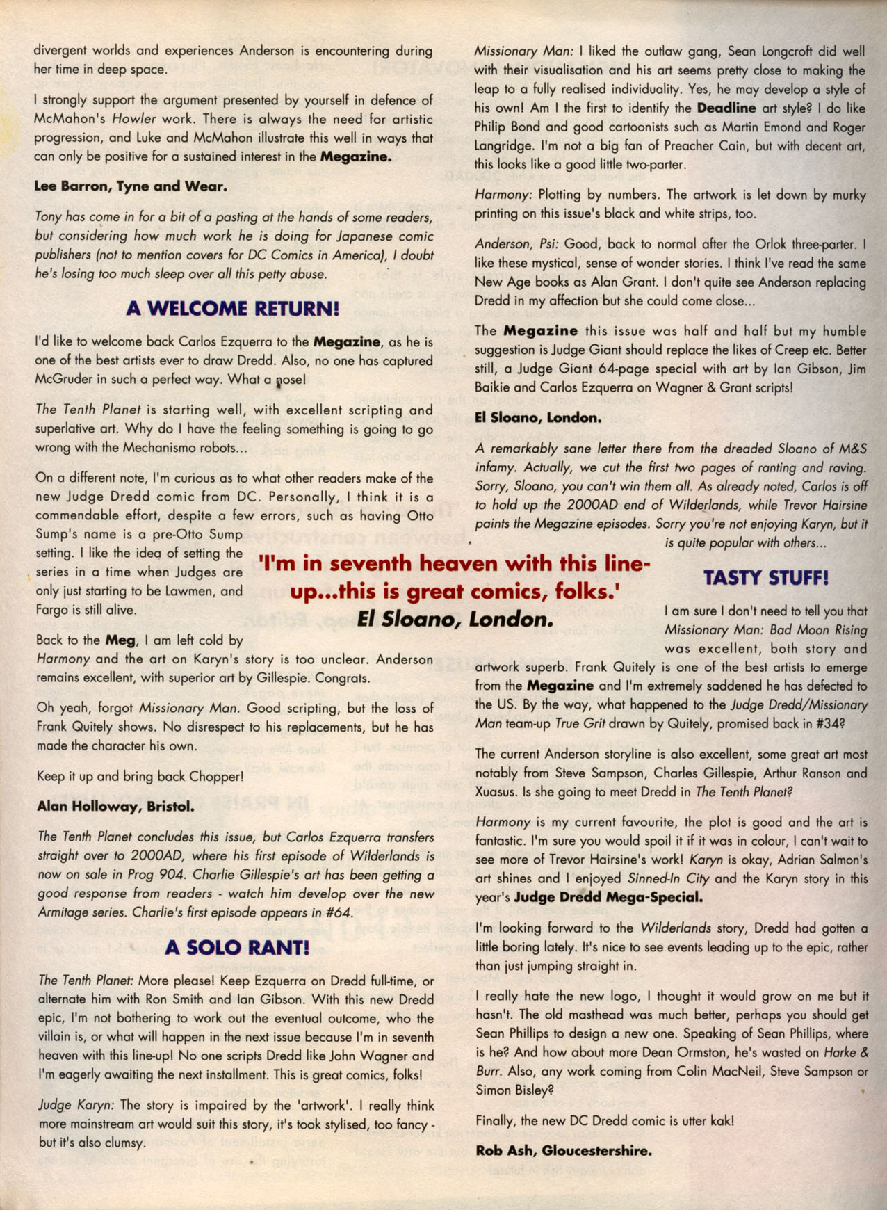 Read online Judge Dredd: The Megazine (vol. 2) comic -  Issue #62 - 42