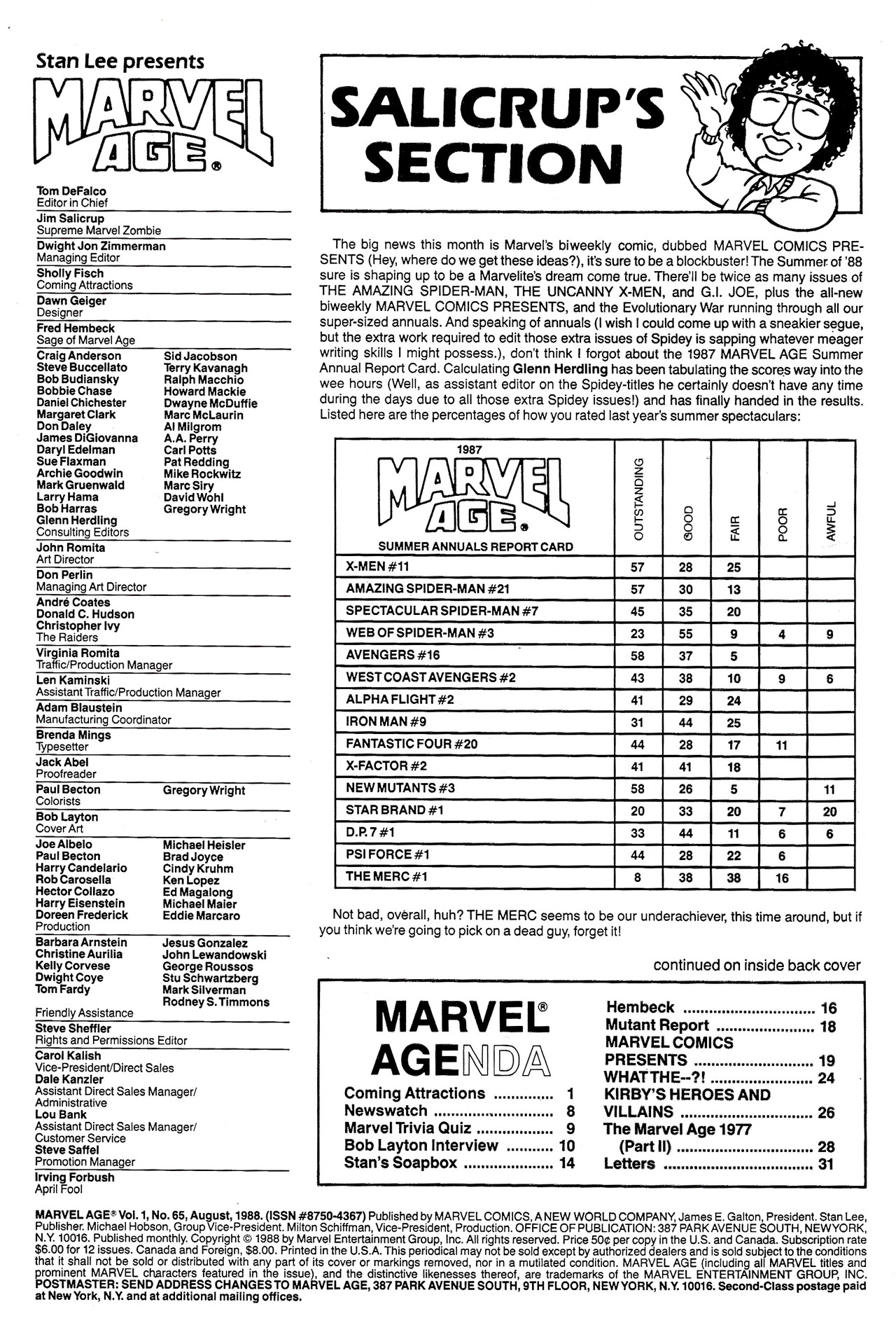 Read online Marvel Age comic -  Issue #65 - 2