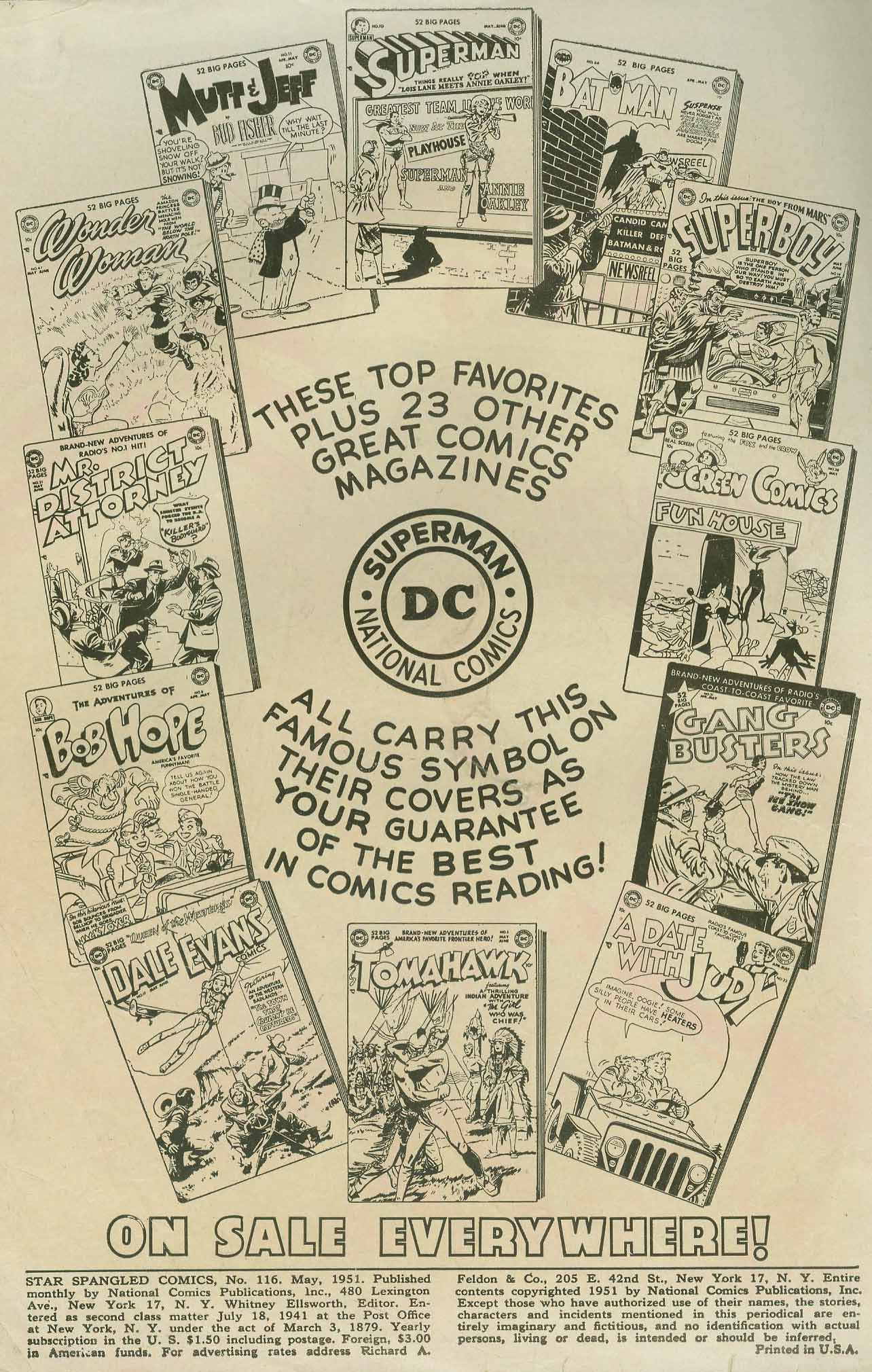 Read online Star Spangled Comics comic -  Issue #116 - 2