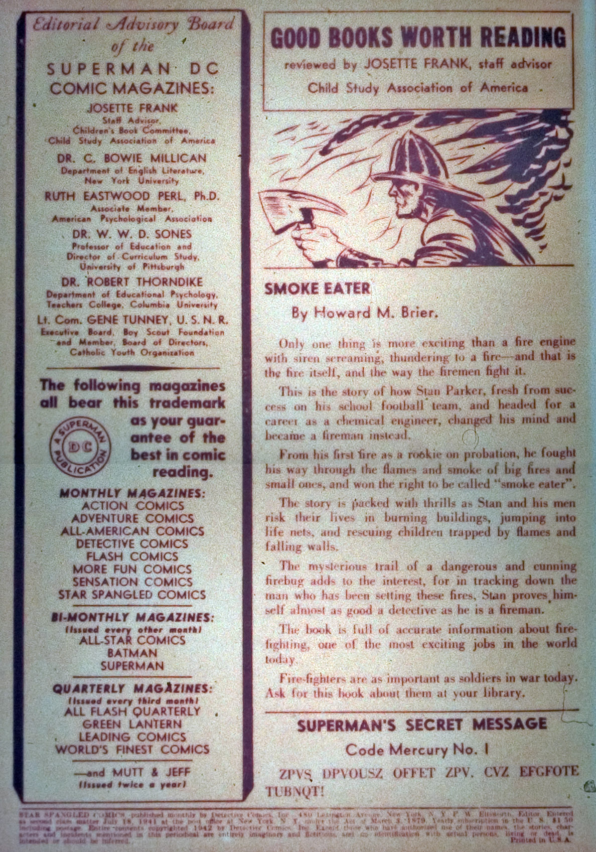 Read online Star Spangled Comics comic -  Issue #7 - 2