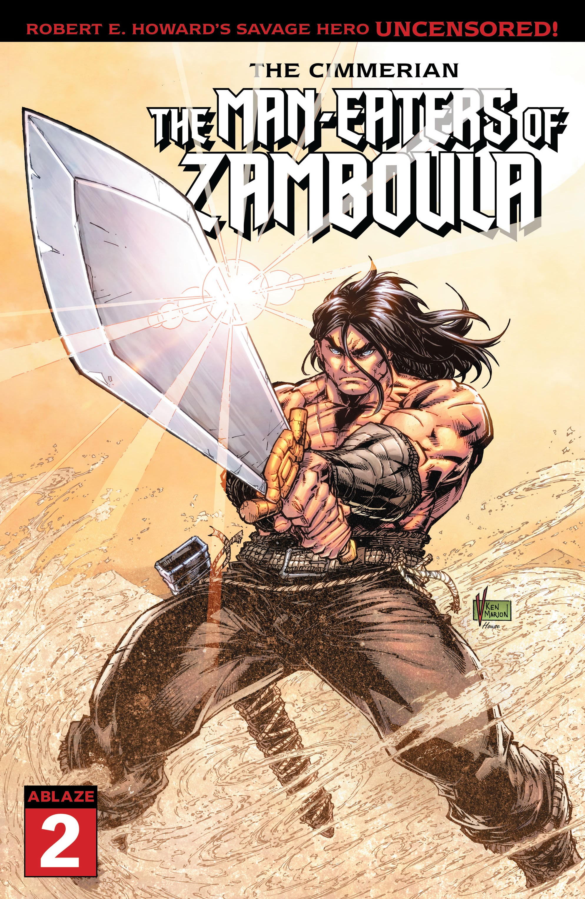 Read online The Cimmerian: The Man-Eaters Of Zamboula comic -  Issue #2 - 1