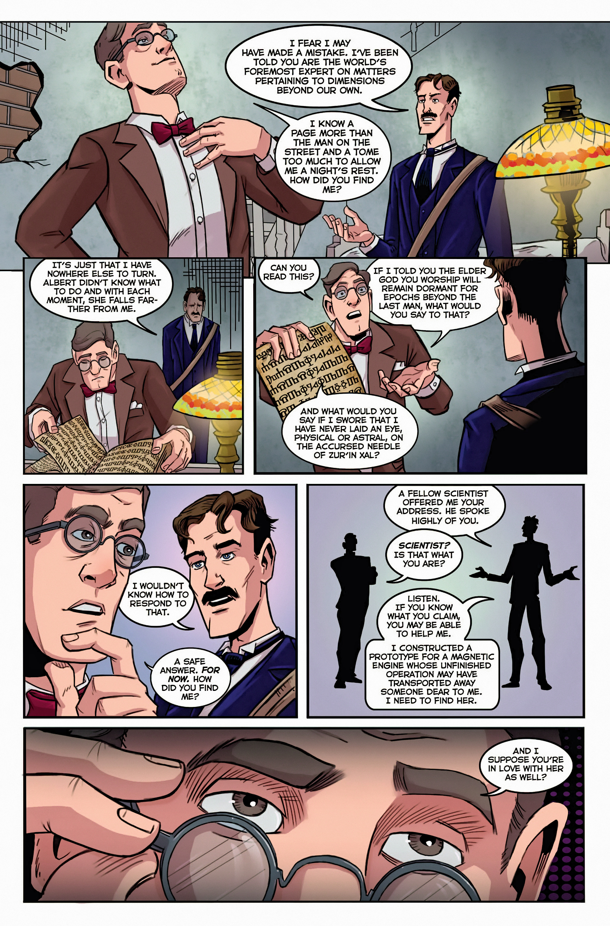 Read online Herald: Lovecraft and Tesla comic -  Issue #1 - 21
