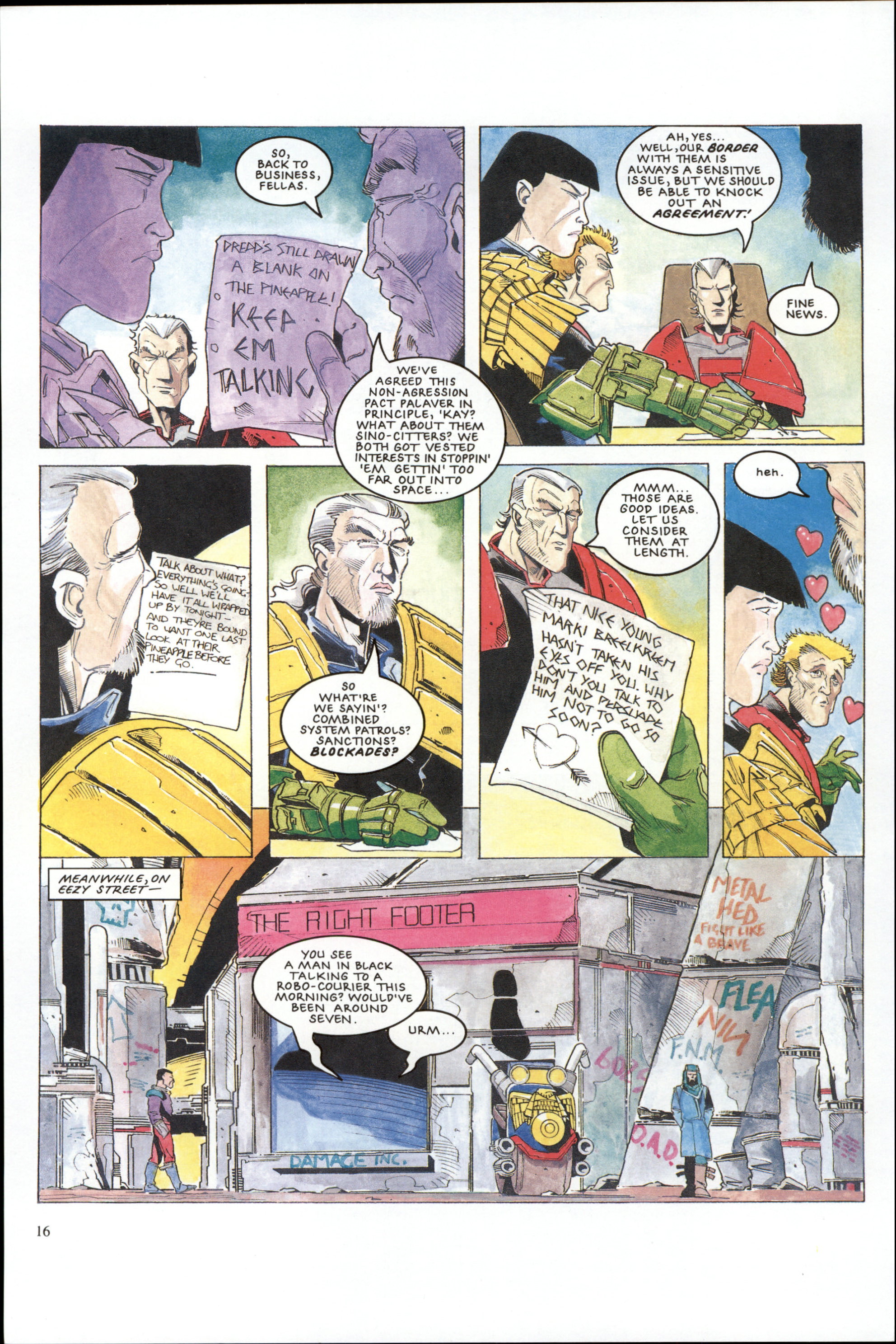 Read online Dredd Rules! comic -  Issue #16 - 18