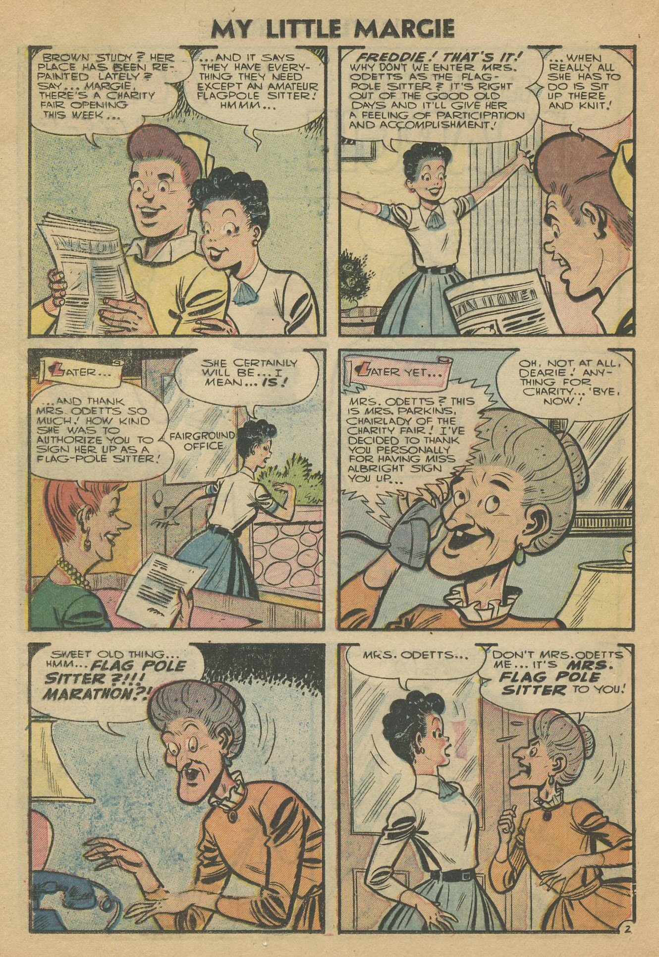 Read online My Little Margie (1954) comic -  Issue #12 - 20