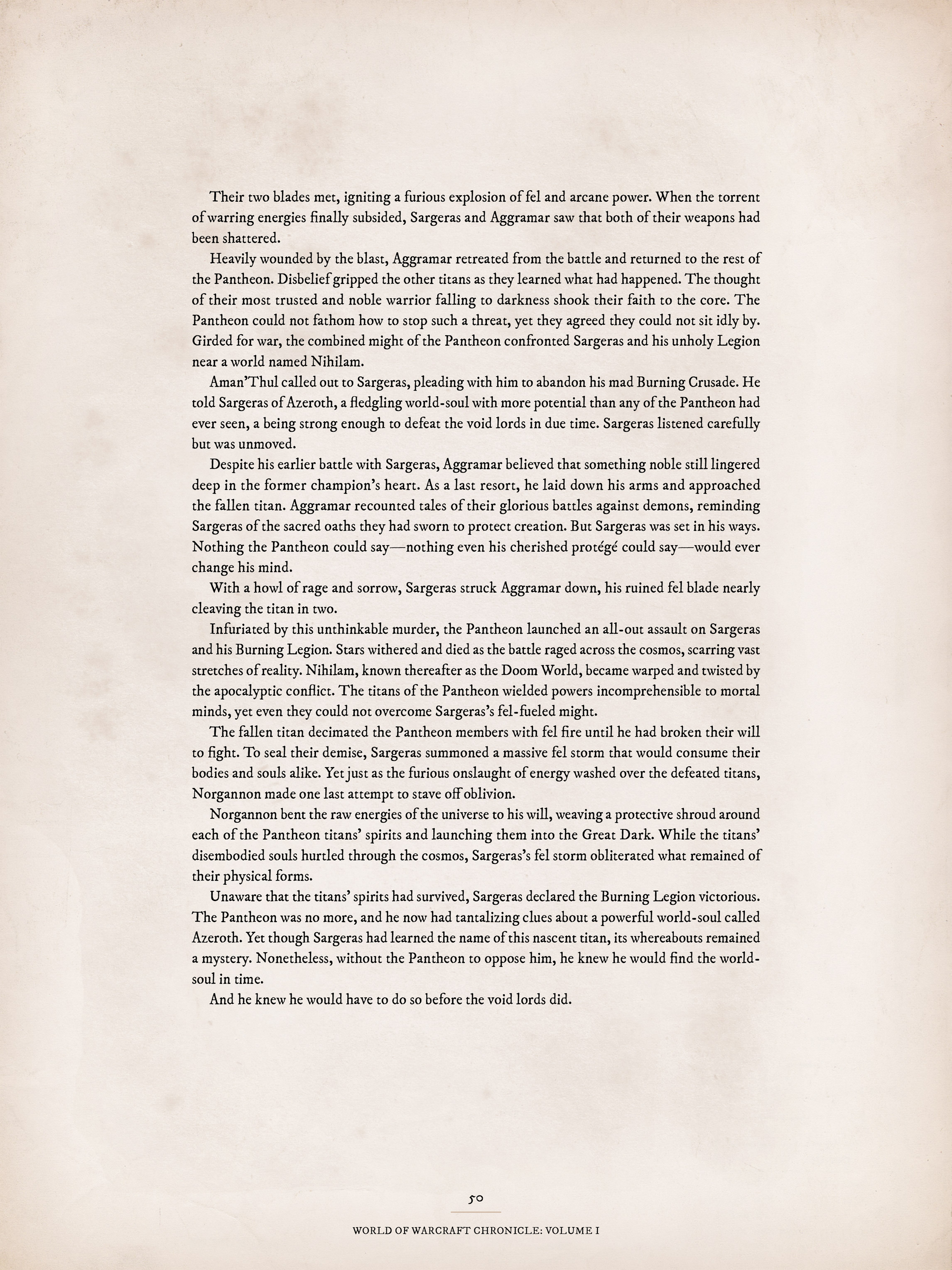 Read online World of Warcraft Chronicle Vol. 1 comic -  Issue # Full - 49