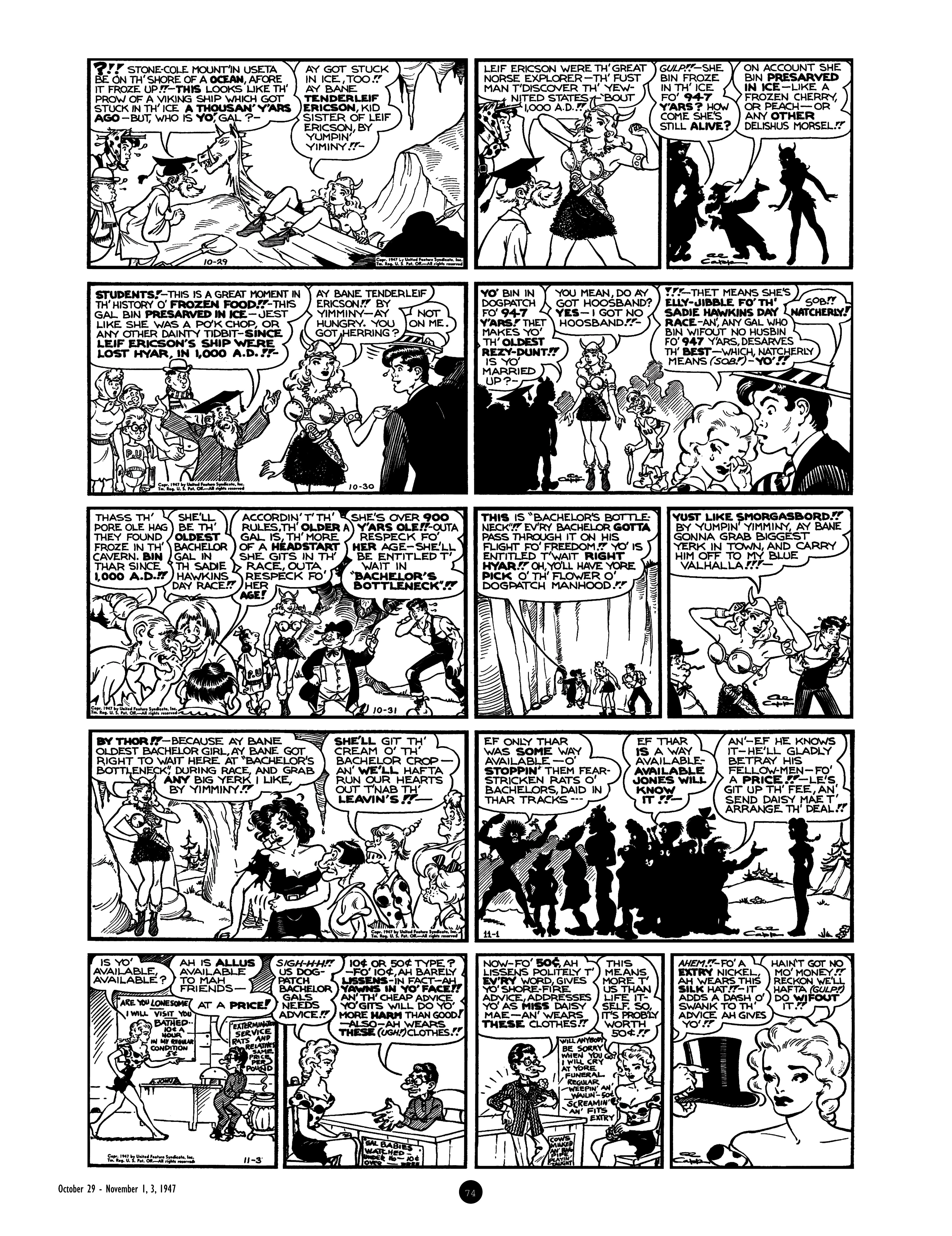 Read online Al Capp's Li'l Abner Complete Daily & Color Sunday Comics comic -  Issue # TPB 7 (Part 1) - 74