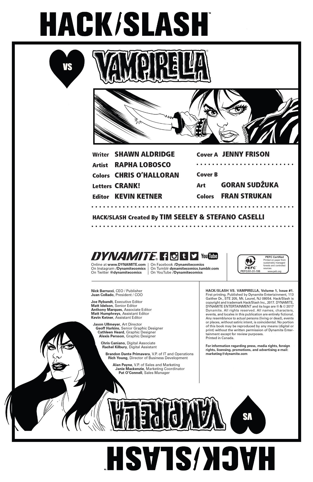 Read online Hack/Slash vs. Vampirella comic -  Issue #1 - 2