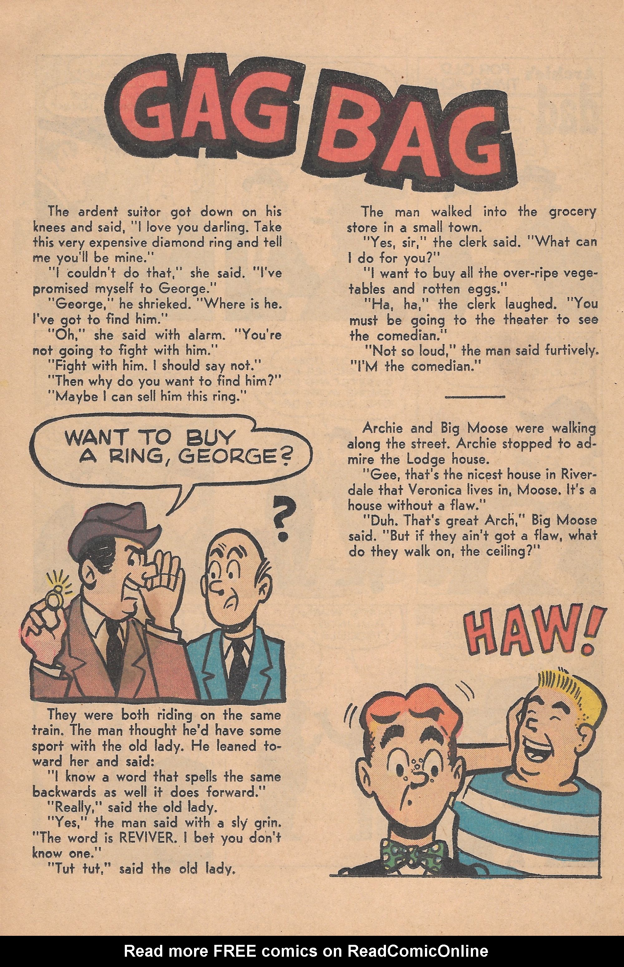 Read online Archie's Joke Book Magazine comic -  Issue #23 - 18