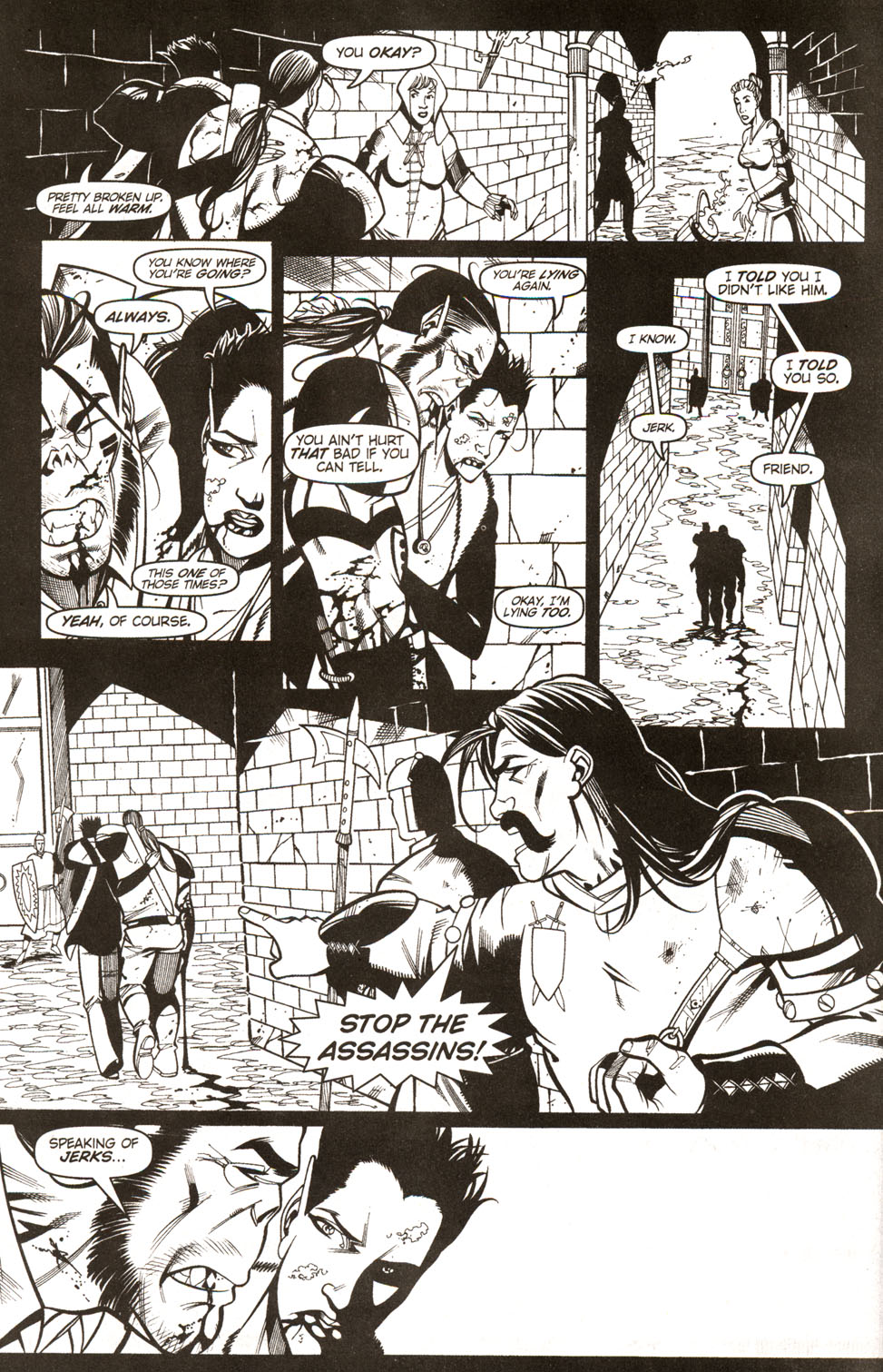 Read online Dungeons & Dragons: Black & White comic -  Issue #6 - 16