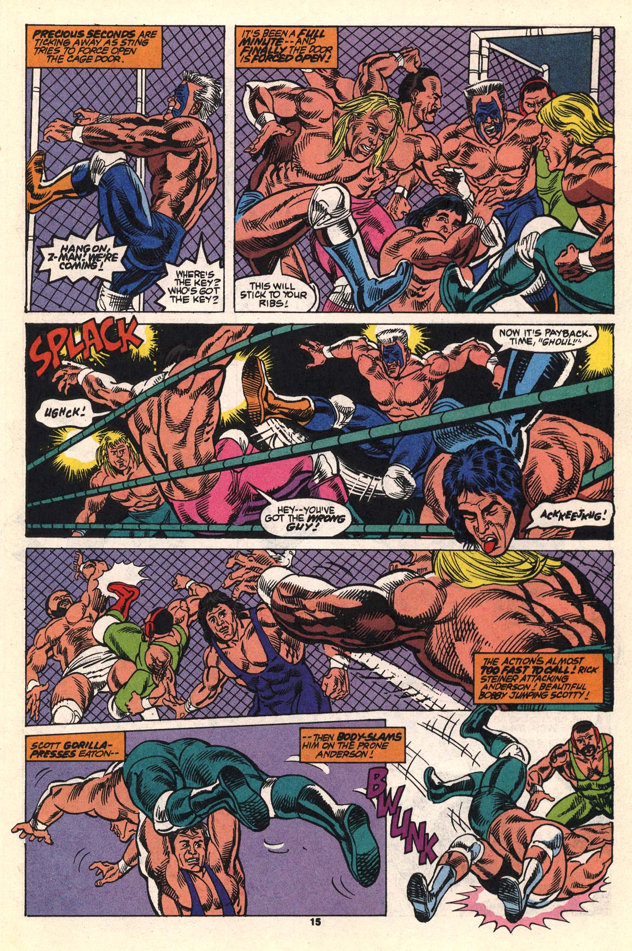 Read online WCW World Championship Wrestling comic -  Issue #5 - 16