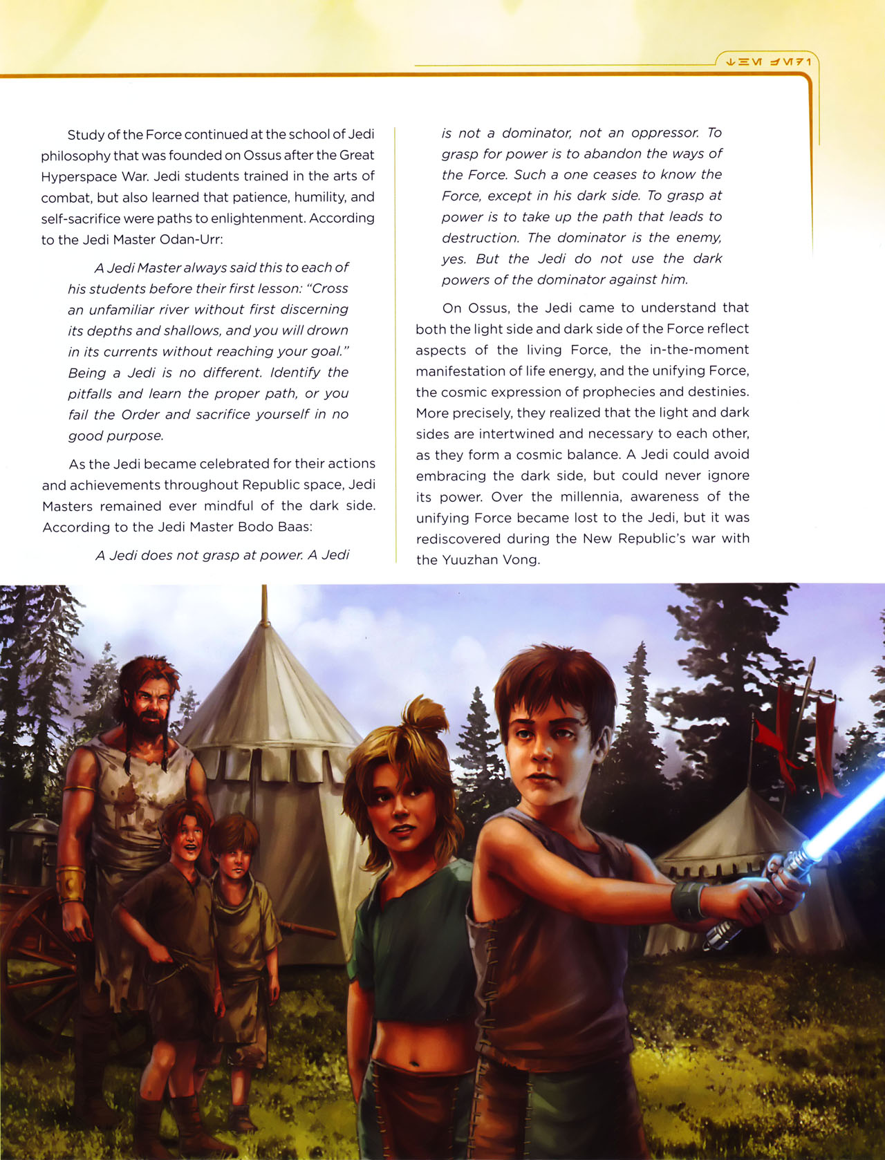 Read online Star Wars: Jedi vs. Sith - The Essential Guide To The Force comic -  Issue # TPB (Part 1) - 73