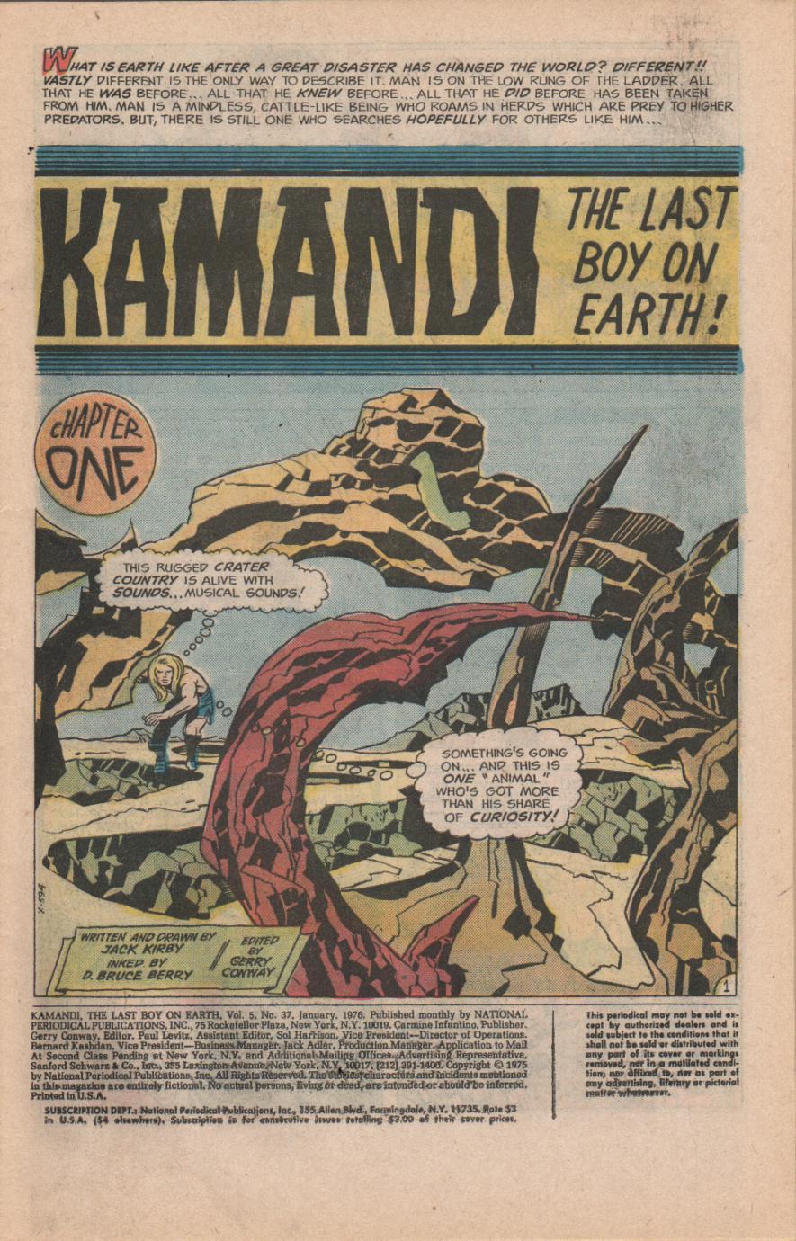 Read online Kamandi, The Last Boy On Earth comic -  Issue #37 - 3