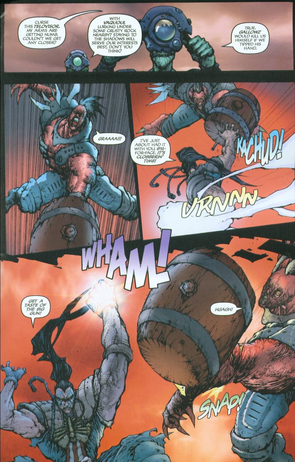 Read online Mutant Earth / Realm of the Claw (flipbook) comic -  Issue #3 - 5
