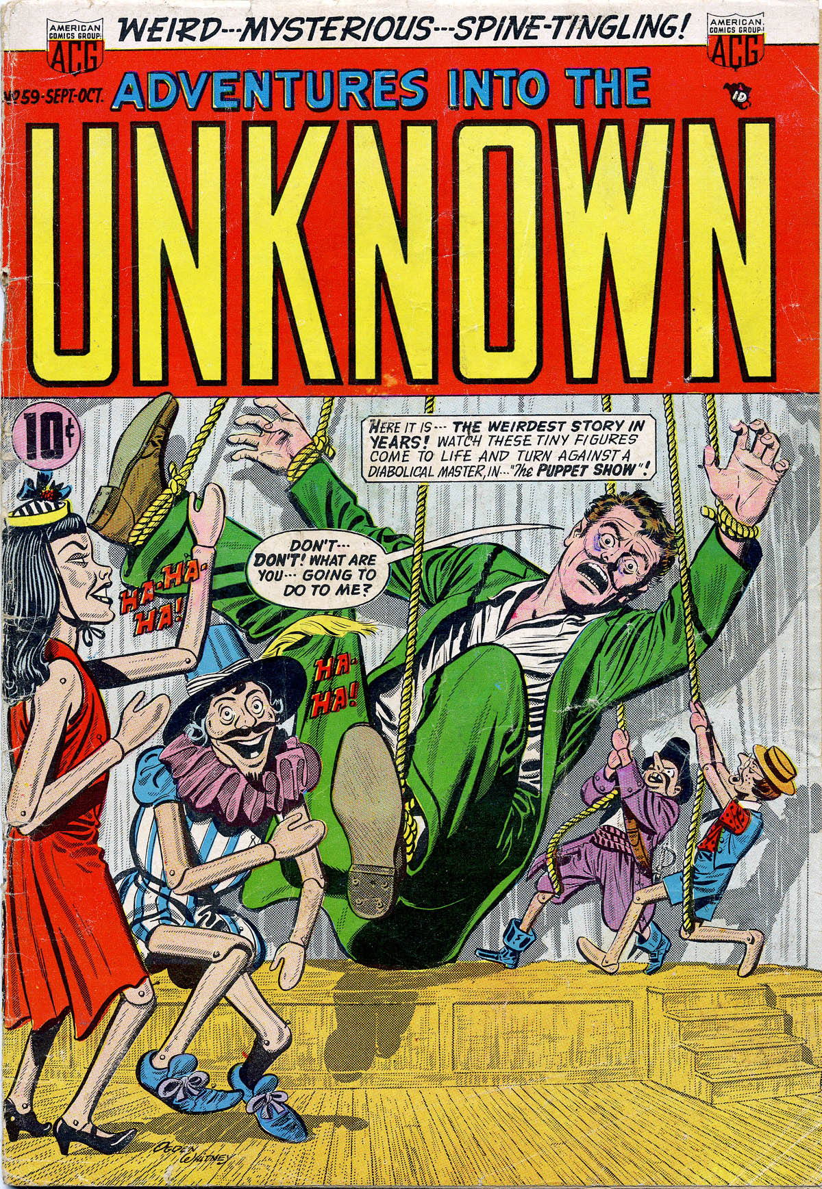 Read online Adventures Into The Unknown comic -  Issue #59 - 1