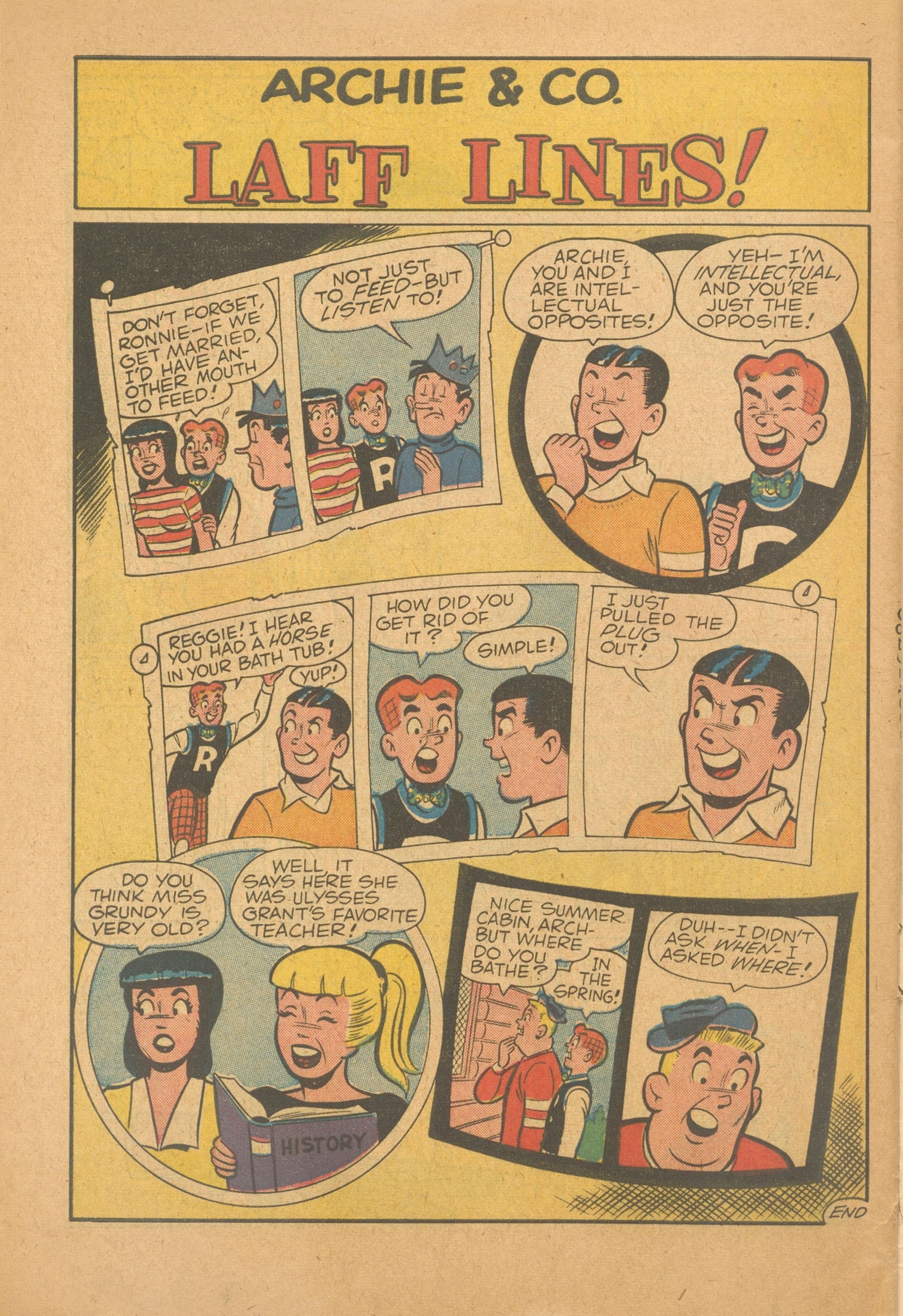 Read online Archie's Joke Book Magazine comic -  Issue #52 - 34