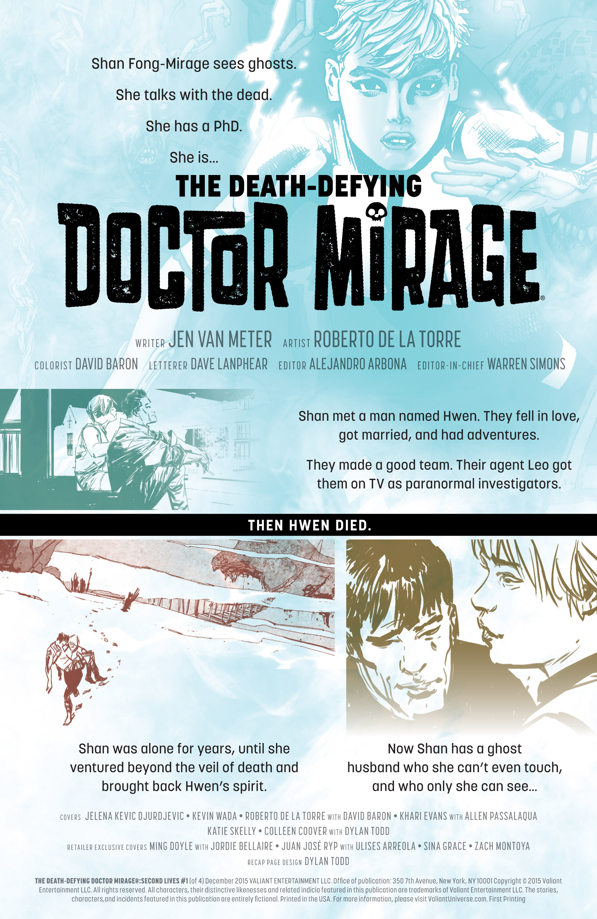 Read online The Death-Defying Doctor Mirage: Second Lives comic -  Issue #1 - 2