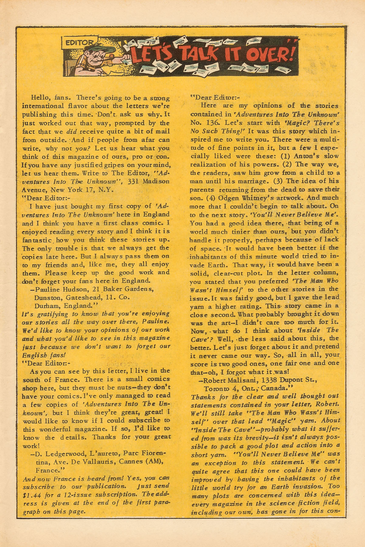 Read online Adventures Into The Unknown comic -  Issue #142 - 15