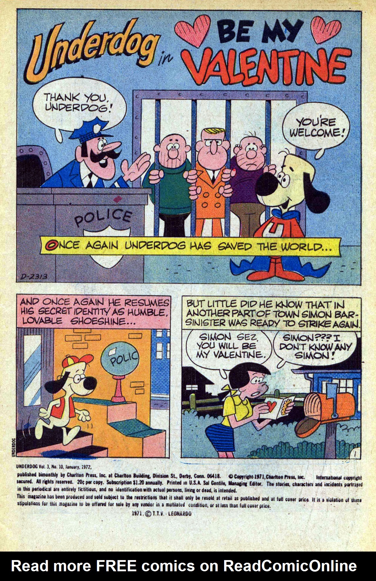 Read online Underdog (1970) comic -  Issue #10 - 3