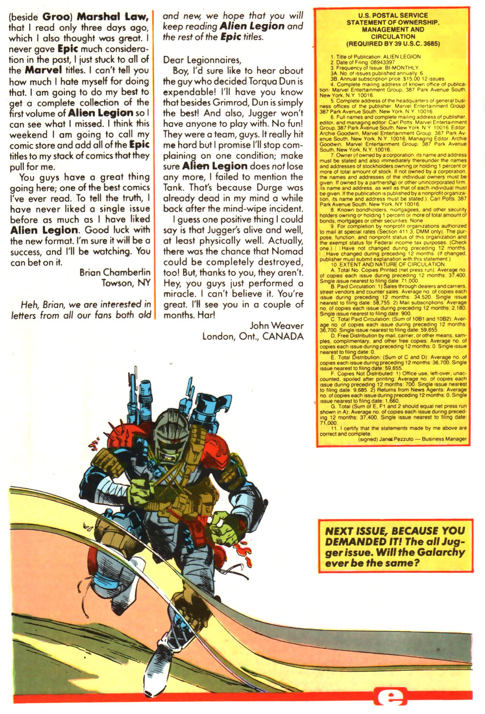 Read online Alien Legion (1987) comic -  Issue #4 - 32